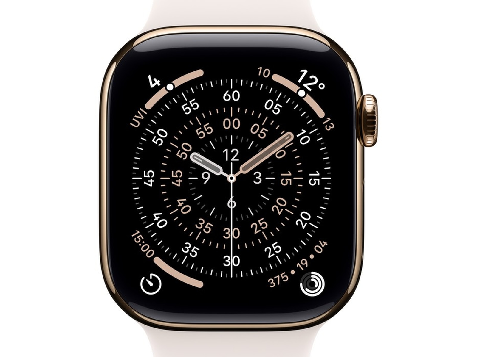 Apple Watch Series 11 GPS + LTE 46mm Titanium (guld) Smartwatches