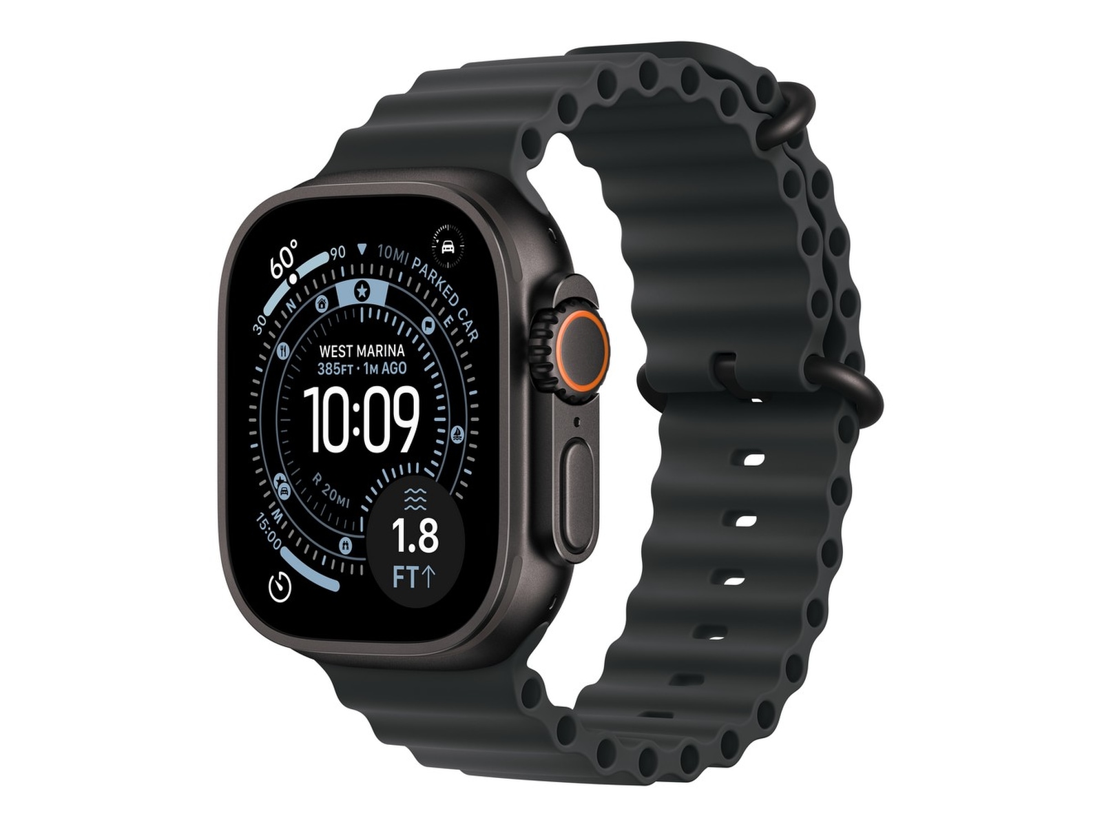 Apple Watch Ultra 3 49mm GPS + LTE Titan (sort) Smartwatches