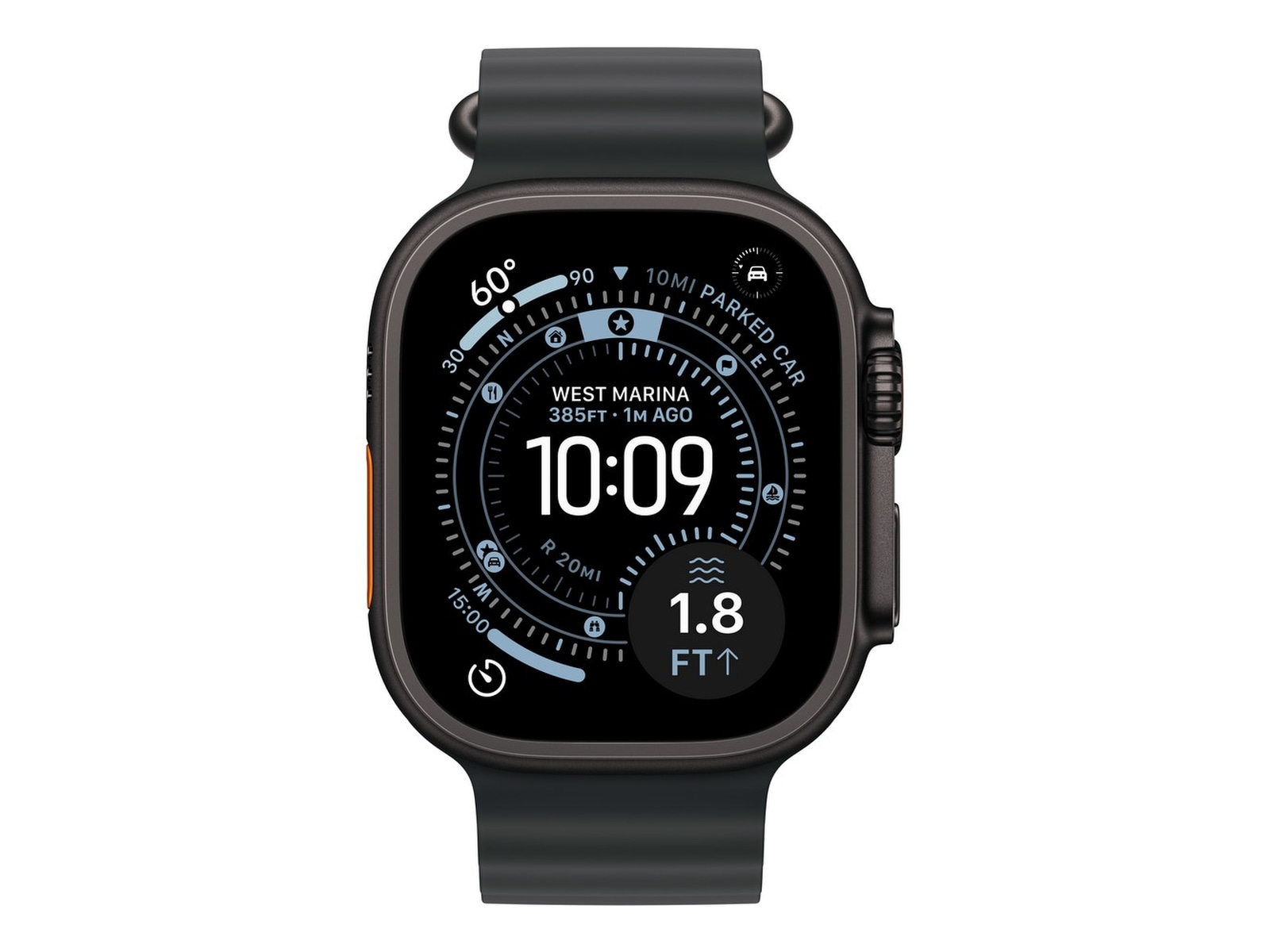 Apple Watch Ultra 3 49mm GPS + LTE Titan (sort) Smartwatches