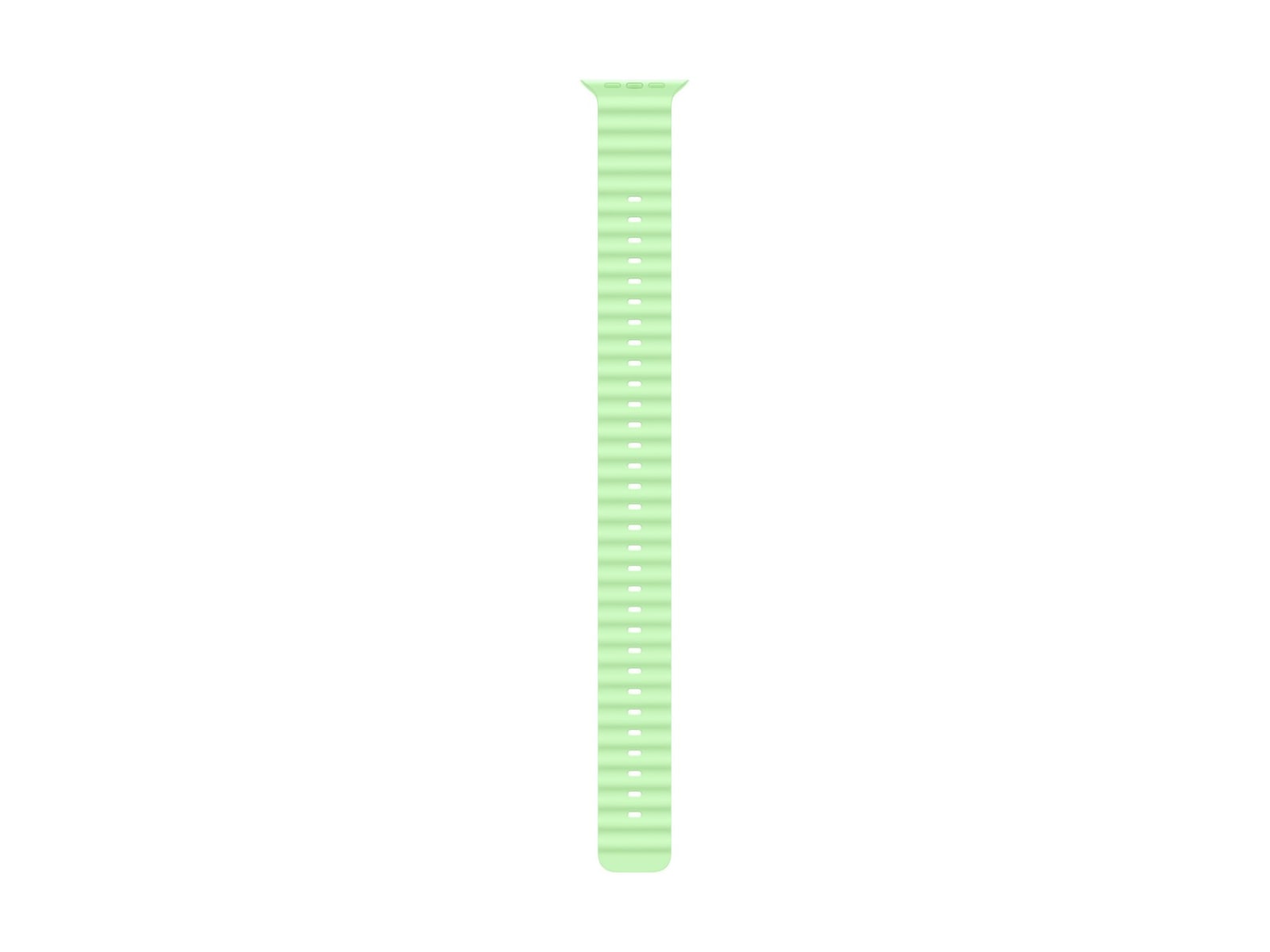Apple Watch 49mm Natural Titanium Ocean Band Extension (neon green) Rem