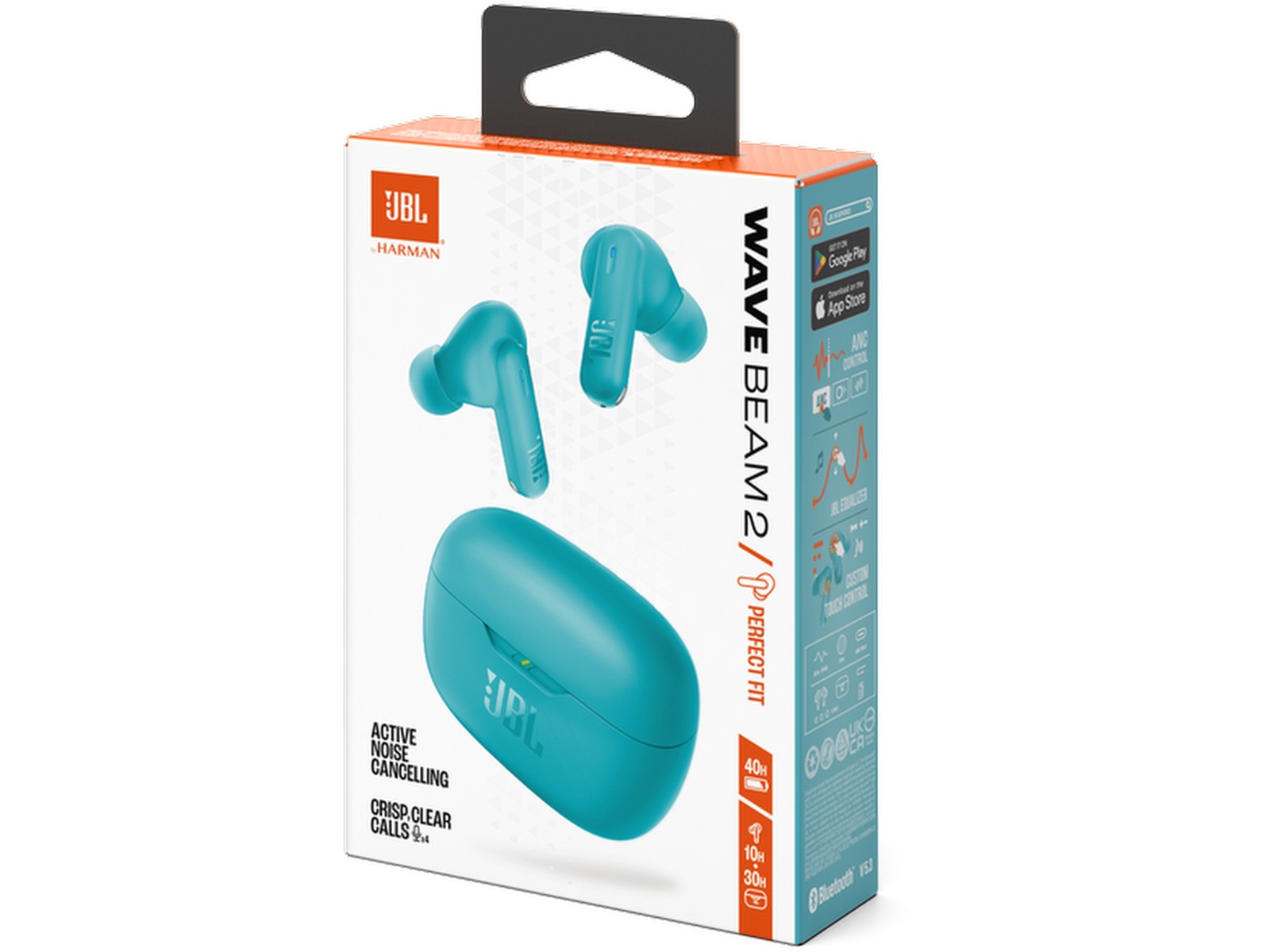 JBL Wave Beam 2 trådløse øretelefoner (blå) In-ear høretelefoner