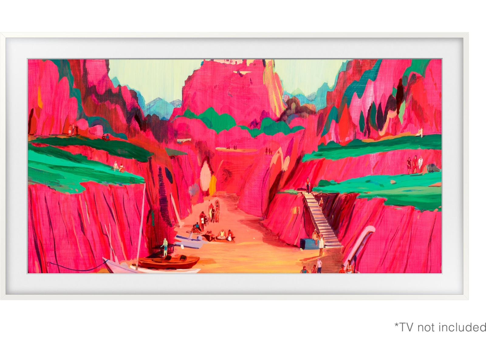 Samsung 65" ramme til The Frame og The Frame Pro (2021-2025, Hvid) TV-rammer & tilbehør