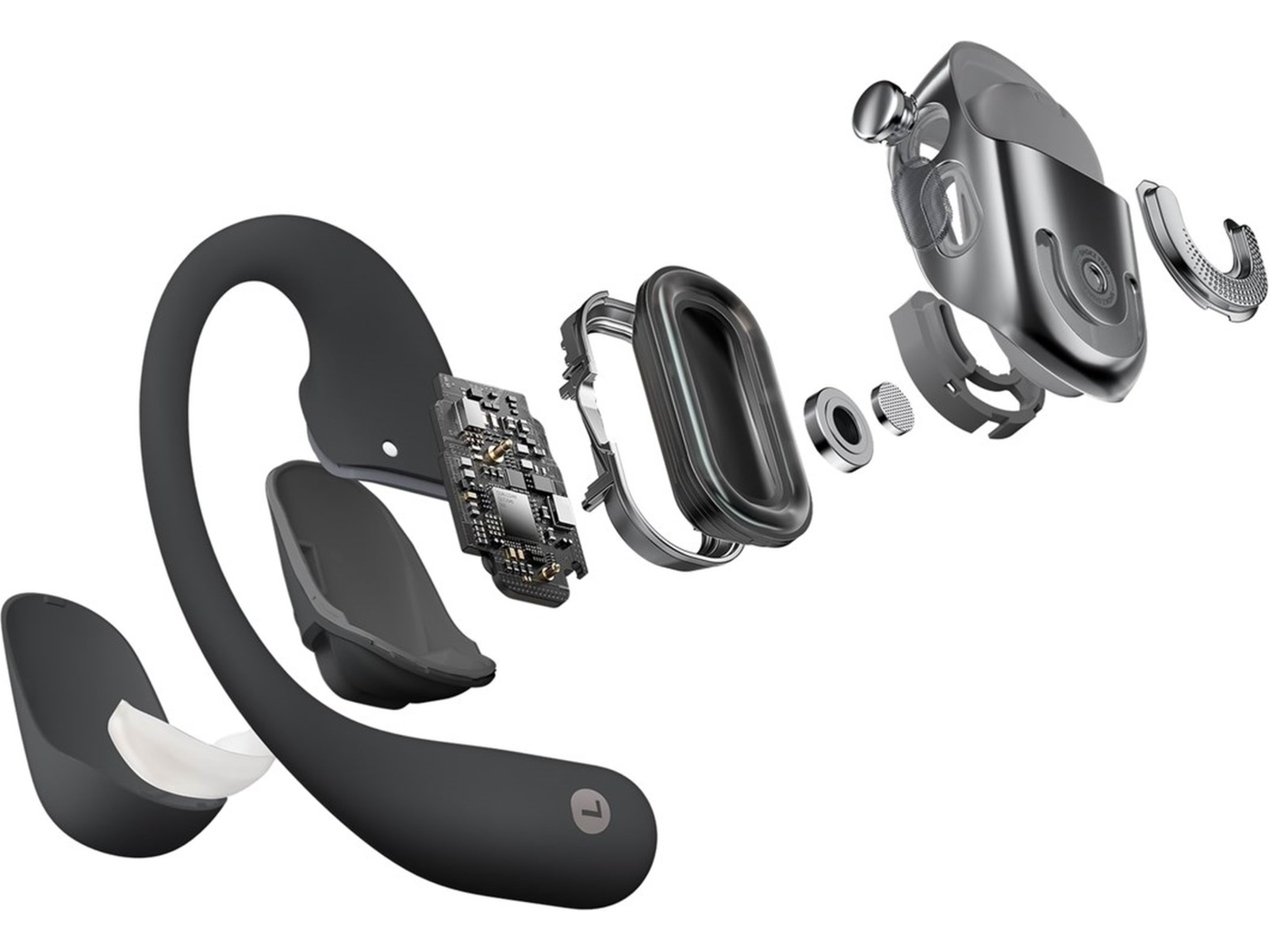 SHOKZ OpenFit 2 åbne Høretelefoner (sort) In-ear høretelefoner