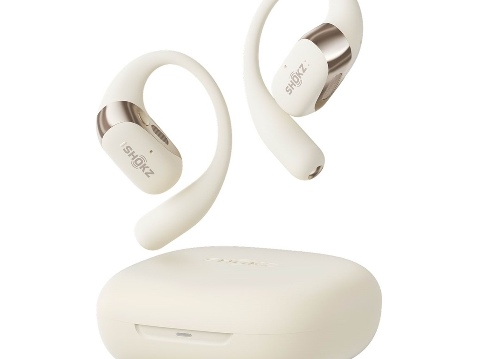 SHOKZ OpenFit 2 åbne Høretelefoner (beige) In-ear høretelefoner