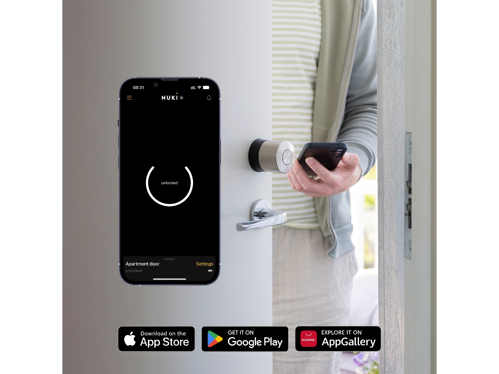 Nuki Smart Lock Ultra Smart dørlås Elektroniske dørlåse
