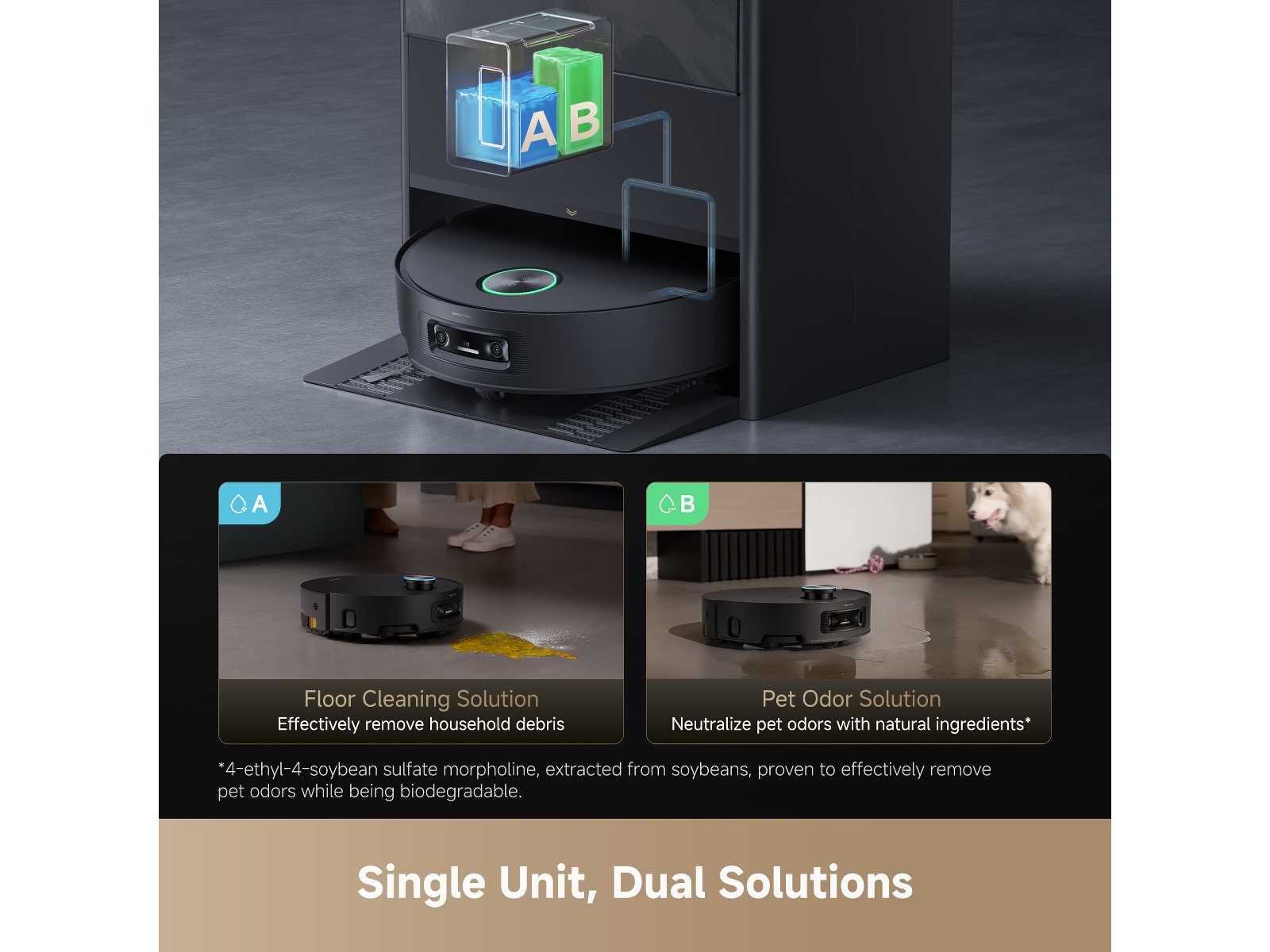 Dreame Aqua10 Ultra Track Complete Robotstøvsuger (sort) Robotstøvsugere