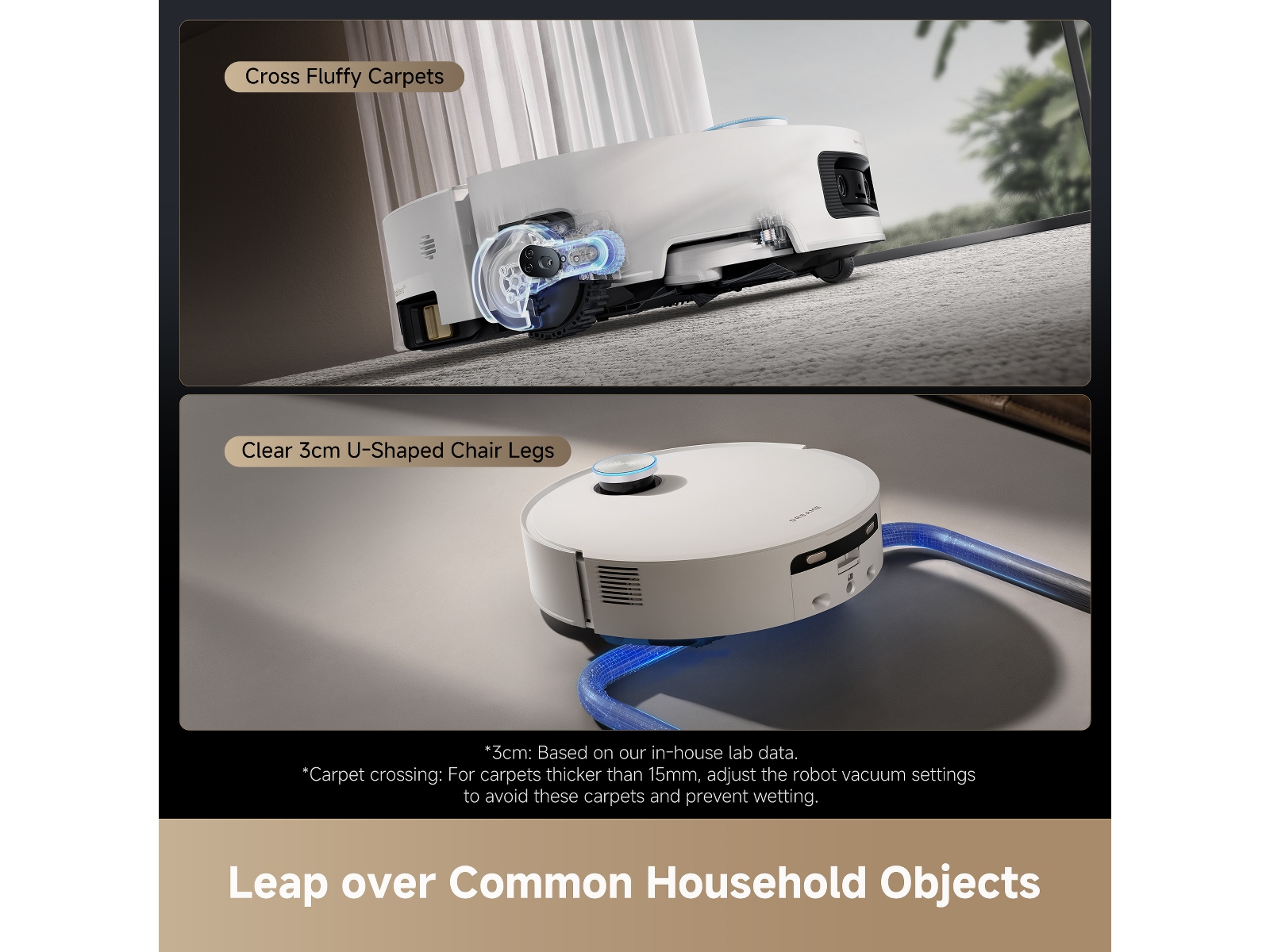 Dreame Aqua10 Ultra Track Complete Robotstøvsuger (hvid) Robotstøvsugere