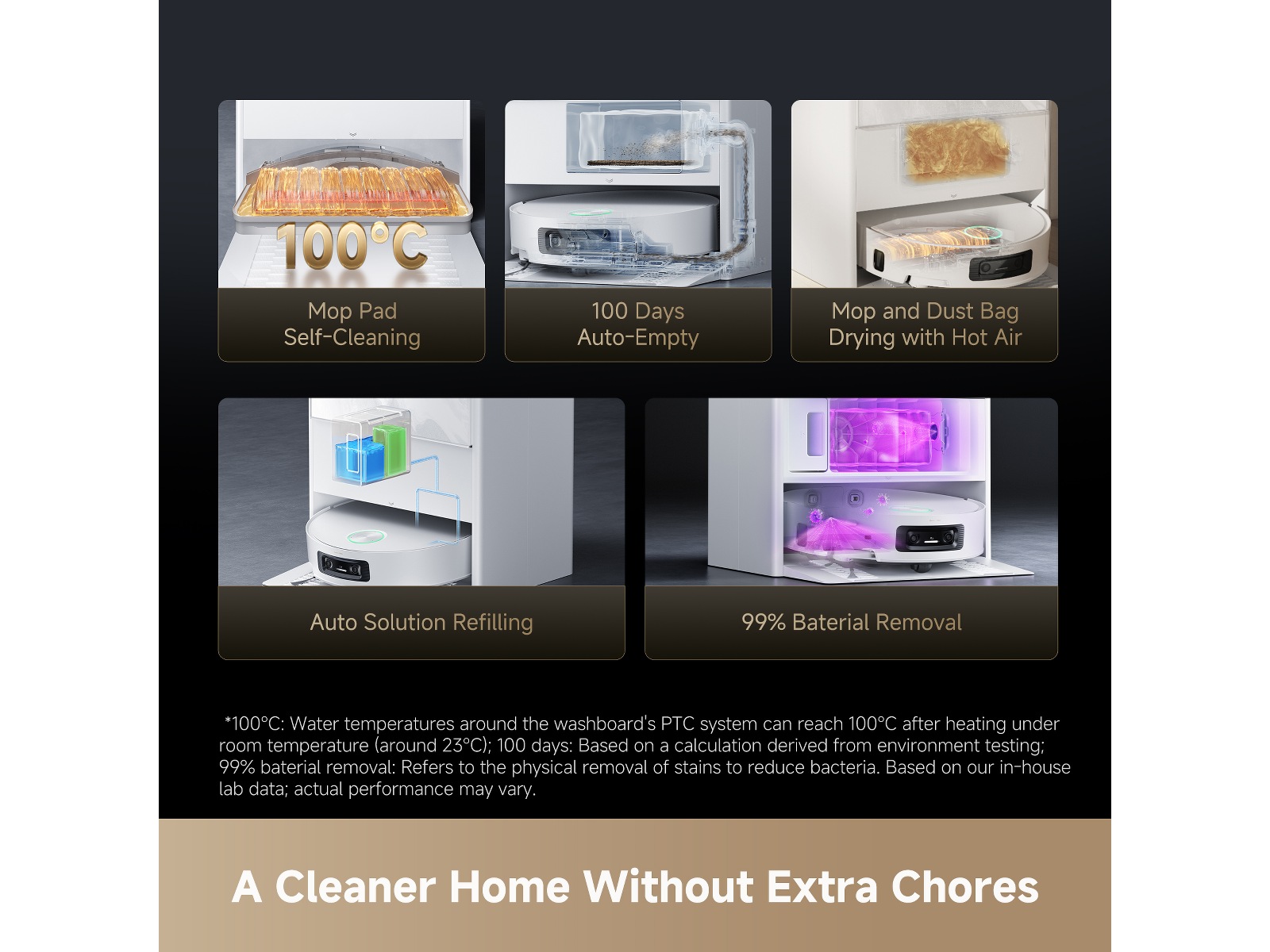 Dreame Aqua10 Ultra Track Complete Robotstøvsuger (hvid) Robotstøvsugere