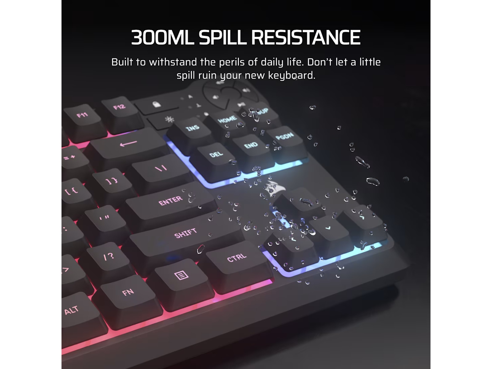 Corsair K55 CORE TKL RGB Gamingtastatur (sort) Gamingkeyboard