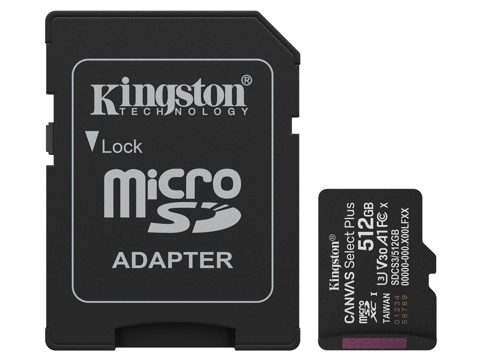 Kingston microSDXC Canvas Select Plus 512GB Flash-hukommelse