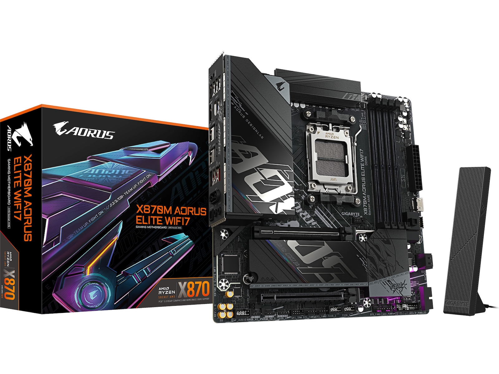 Gigabyte X870M AORUS ELITE WIFI7 Bundkort AMD Socket