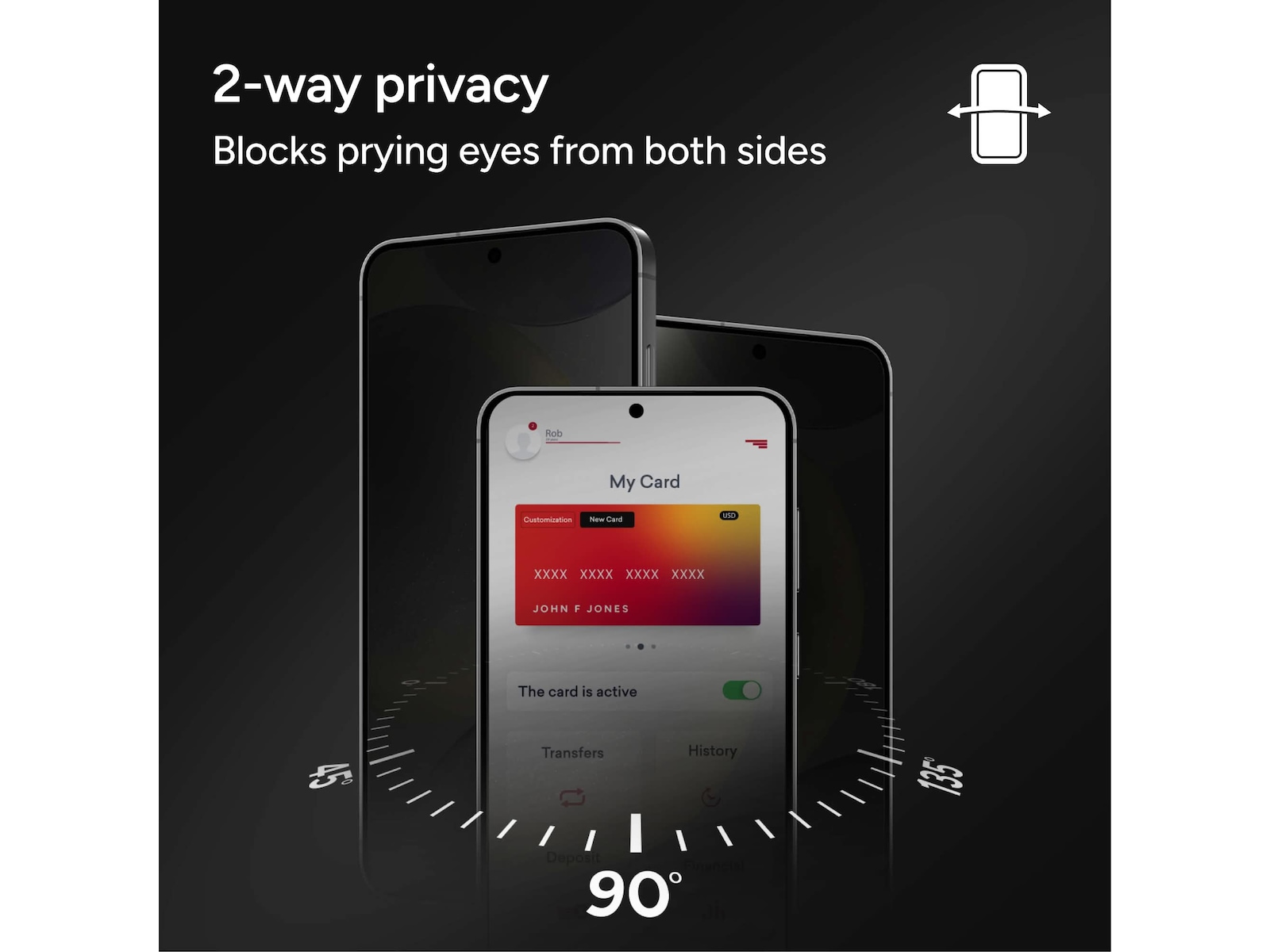 Zagg InvisibleShield Glass Elite Privacy Samsung Galaxy S26+ Skærmbeskyttelse mobiltelefon