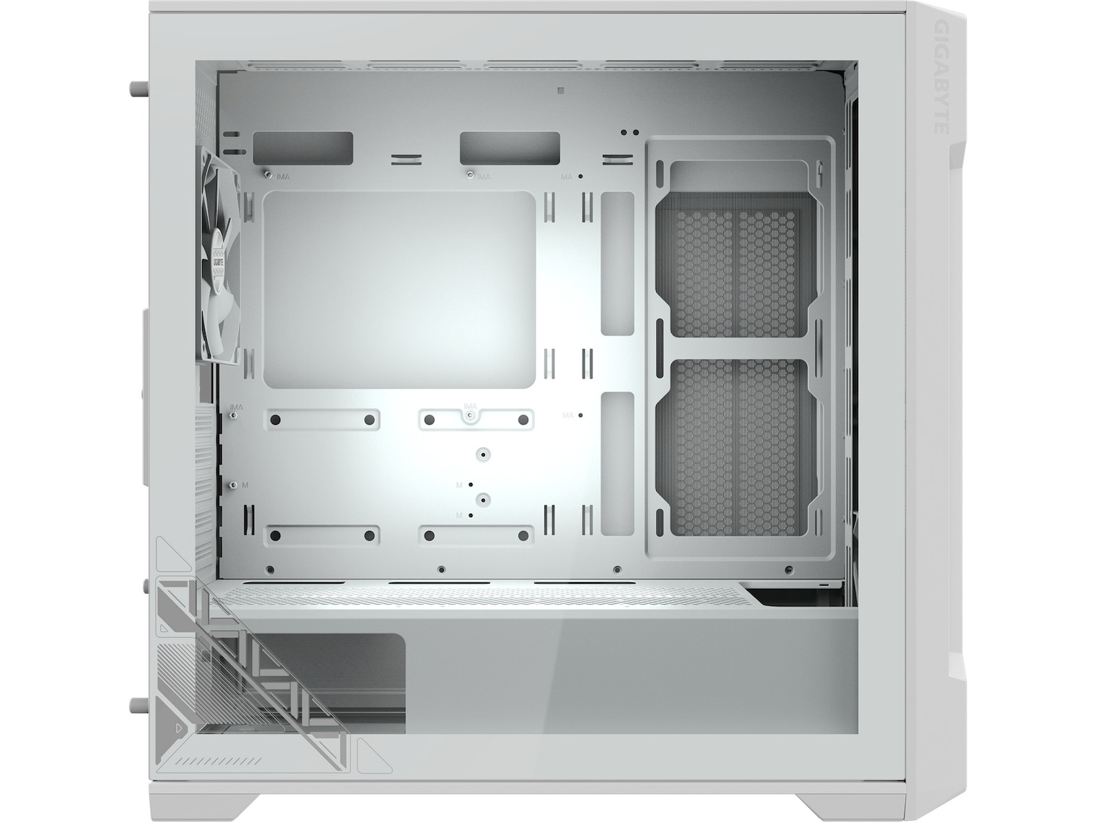 Gigabyte C102 Glass ICE Mid Tower (hvid) Mini/Micro/Nano tower