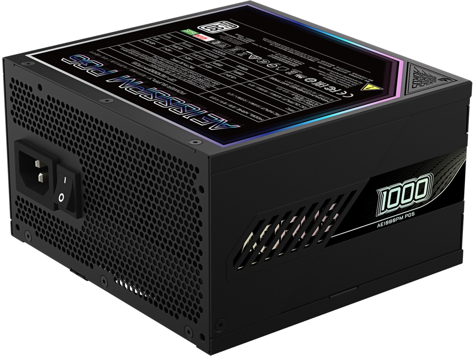 Gigabyte AORUS ELITE P1000W PSU (sort) Strømforsyninger