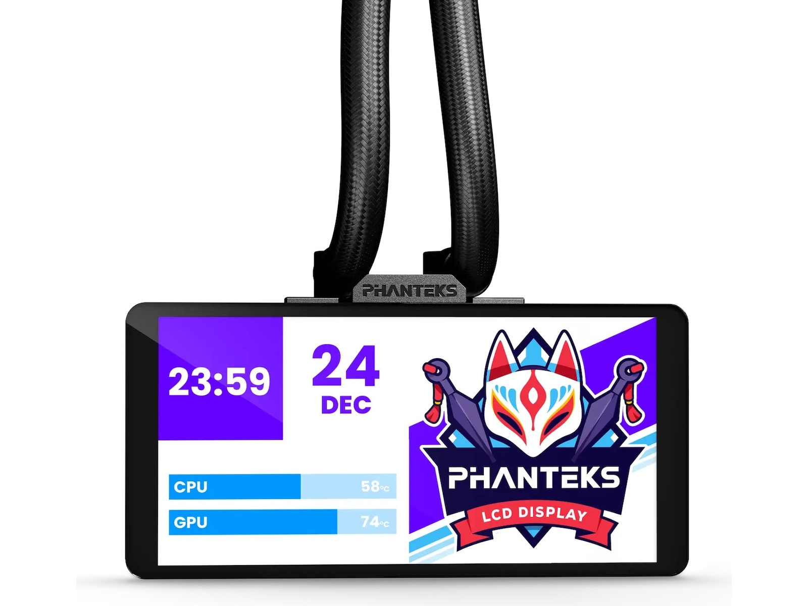 Phanteks Glacier One 36025 LCD Køler (sort) CPU - Vandkøling