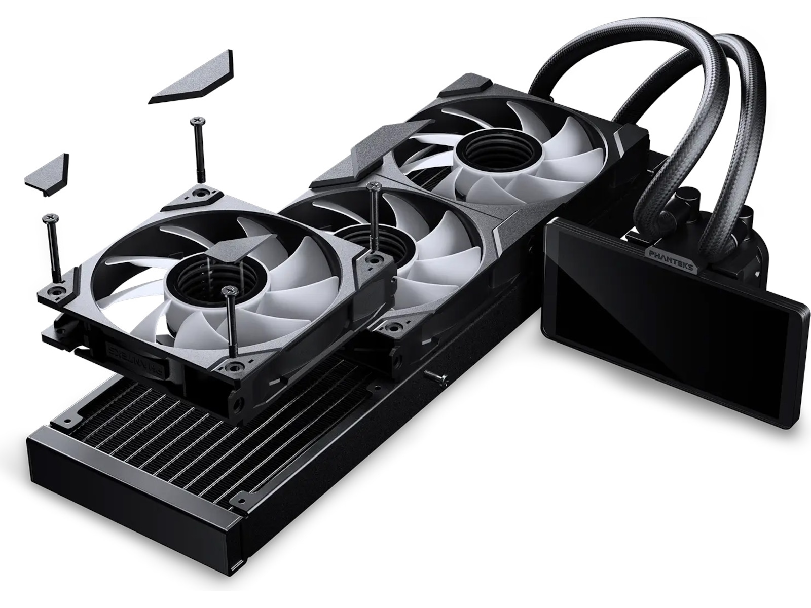 Phanteks Glacier One 36025 LCD Køler (sort) CPU - Vandkøling