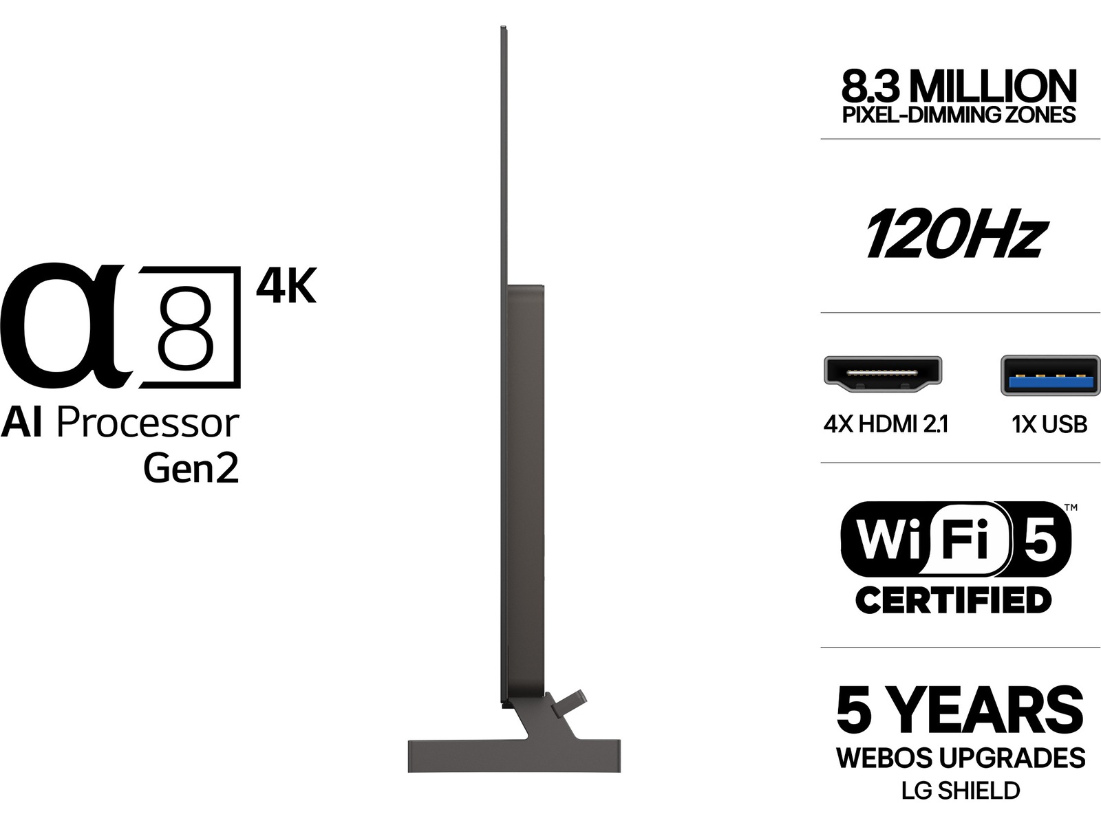 LG 77'' B6E 4K OLED smart TV (2026) 70 - 79 tommer TV