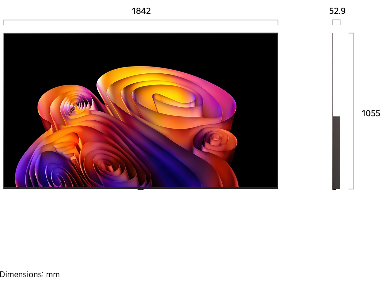 LG 83'' B6E 4K OLED smart TV (2026) Over 80 tommer TV