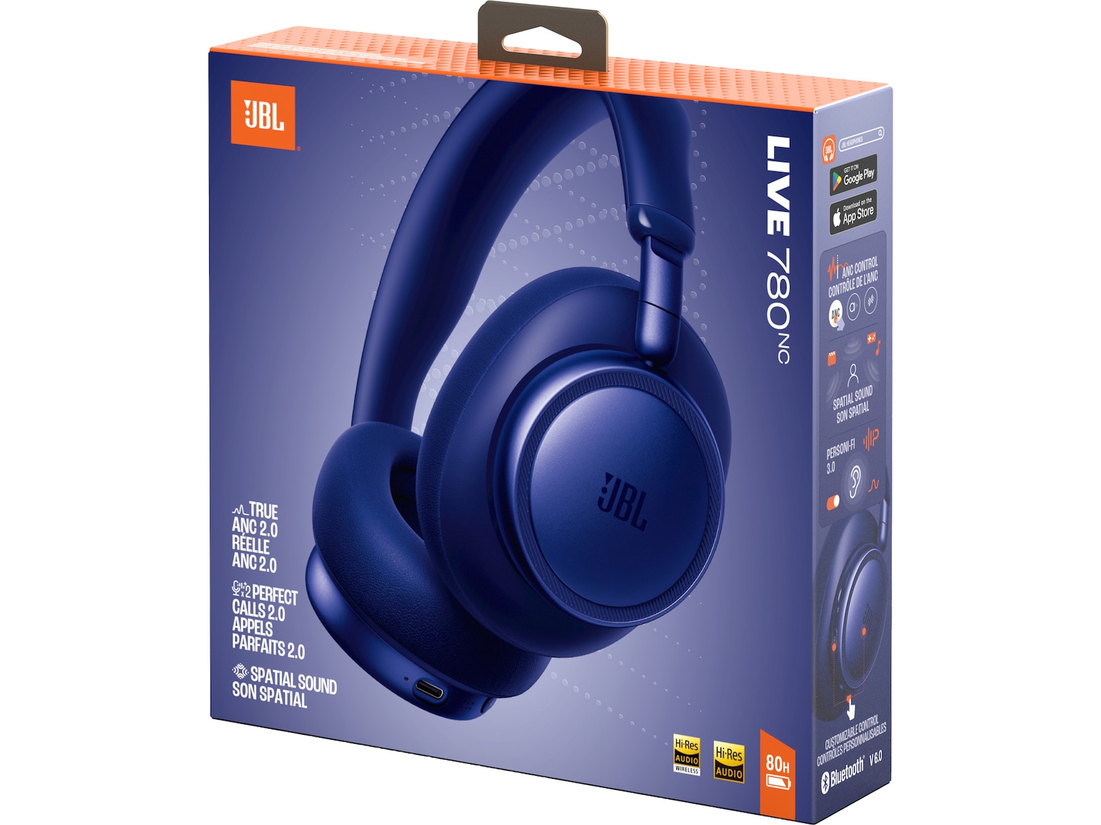 JBL LIVE 780NC Trådløse over-ear-hovedtelefoner Høretelefoner