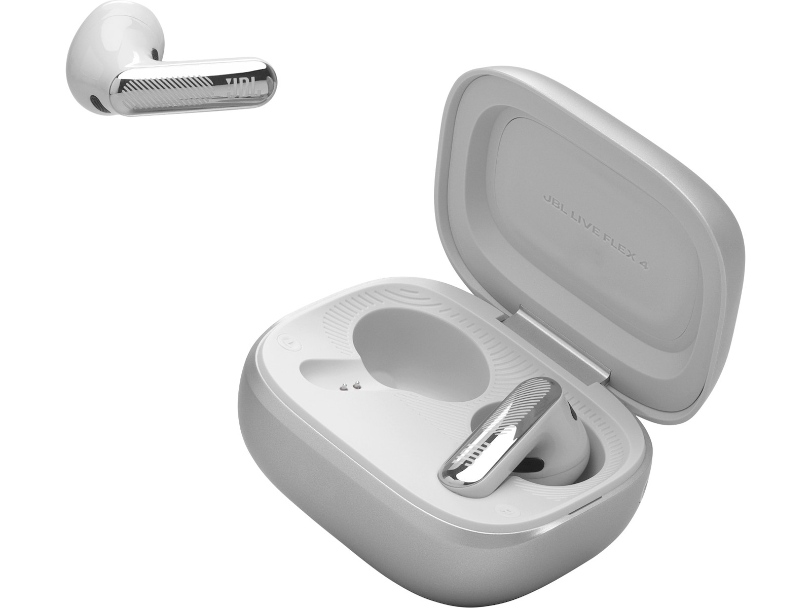 JBL LIVE FLEX 4 Trådløse ørepropper (sølv) In-ear høretelefoner