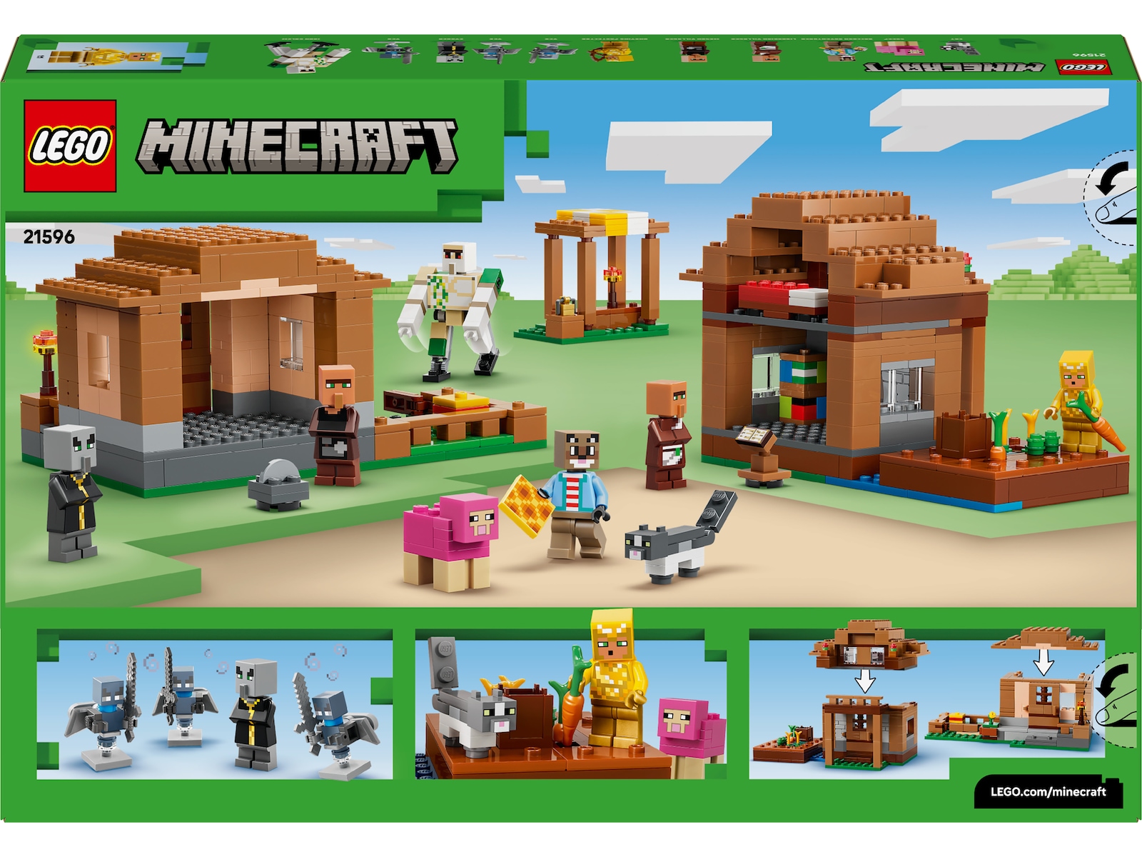 LEGO Minecraft Angrebet på åndemanerlandsbyen 21596 LEGO