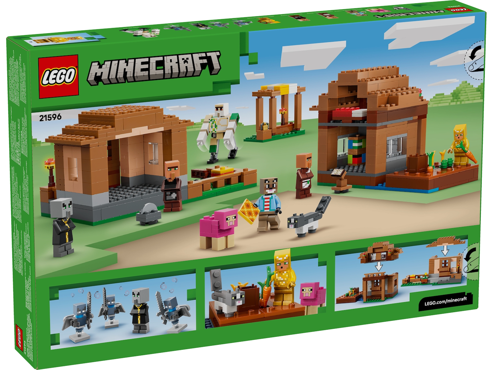 LEGO Minecraft Angrebet på åndemanerlandsbyen 21596 LEGO