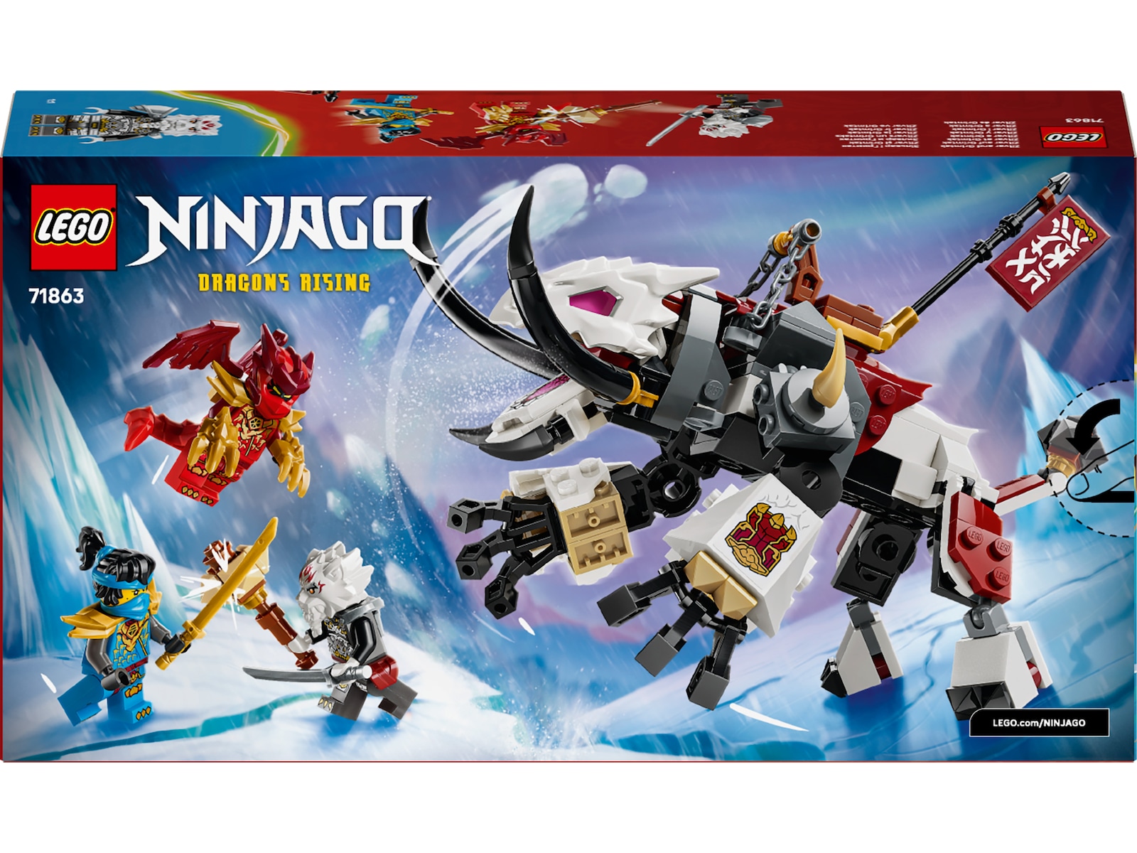 LEGO Ninjago Zilvar med monsterdragen Grimtak 71863 LEGO