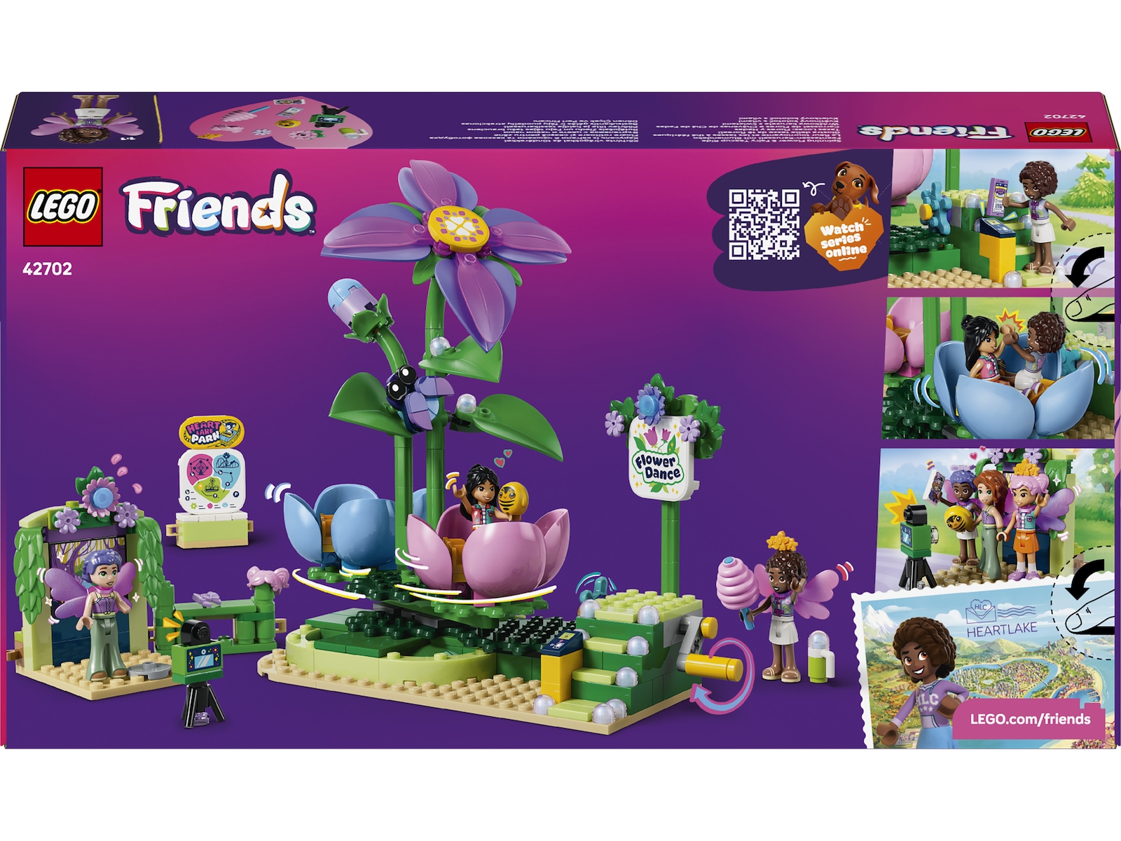 LEGO Friends Snurrende tekopkarussel med blomster-tema 42702 LEGO