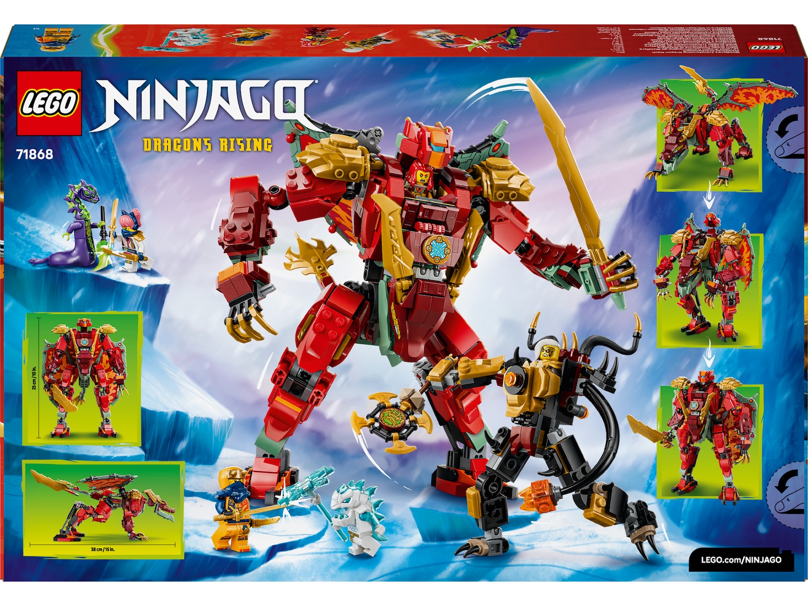 LEGO Wyldfyres forvandlingsdragerobot 71868 LEGO