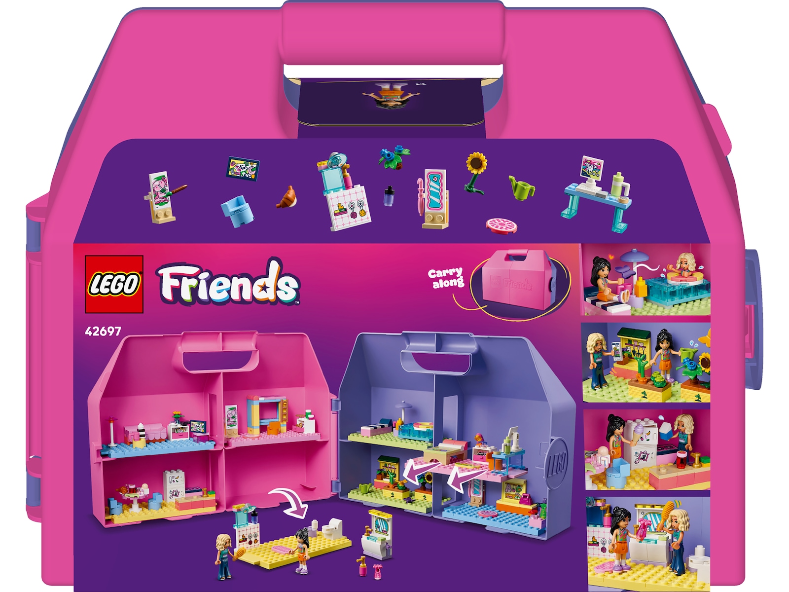 LEGO Friends Kreativ kuffert med dukkehus 42697 LEGO
