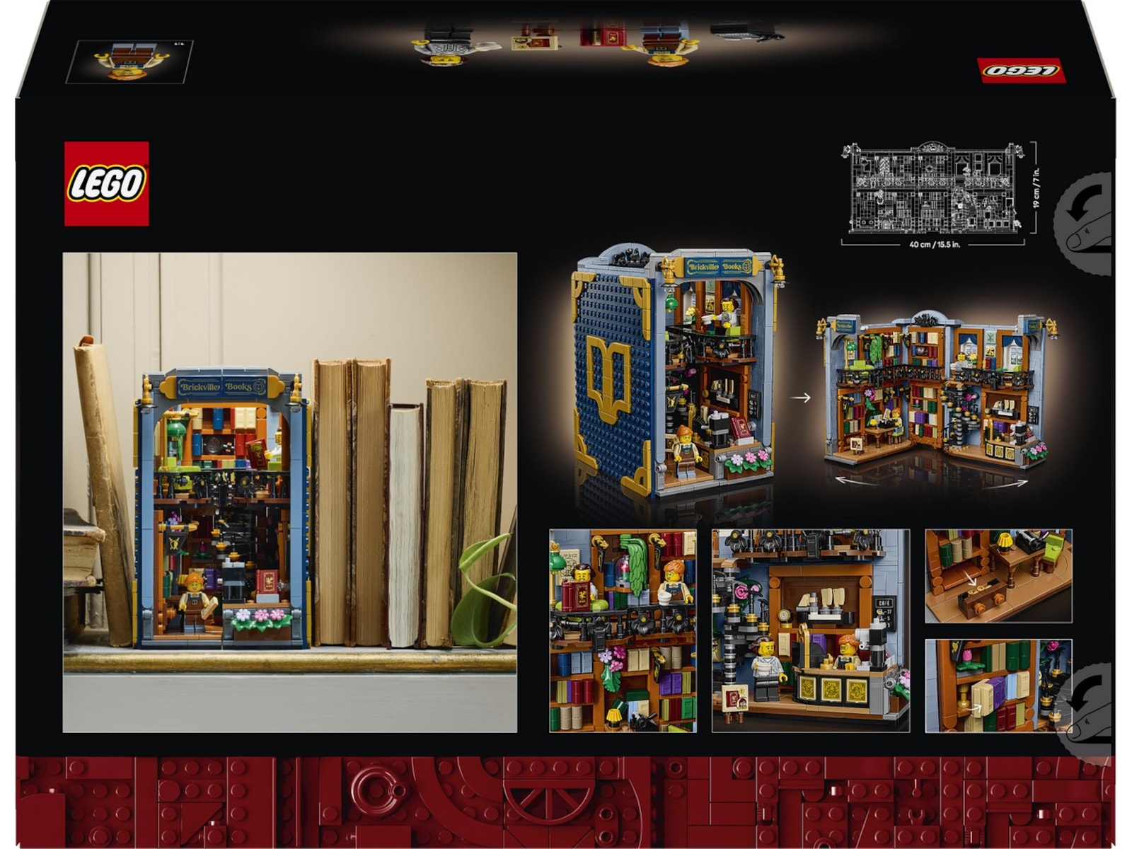 LEGO Icons Boghandel: Bogstøtte byggesæt 11379 LEGO
