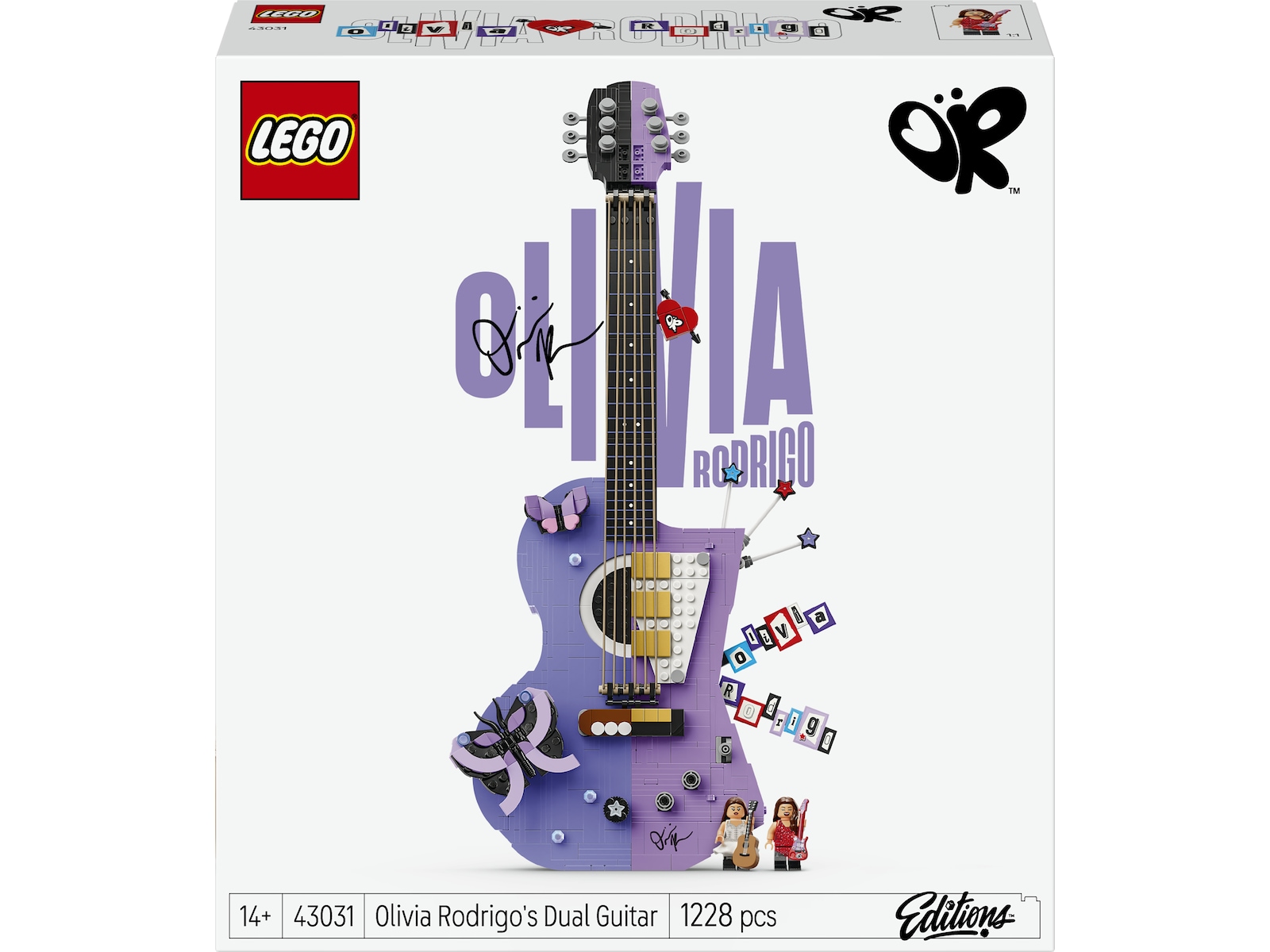 LEGO Editions Music Olivia Rodrigos tofarvede guitar 43031 LEGO
