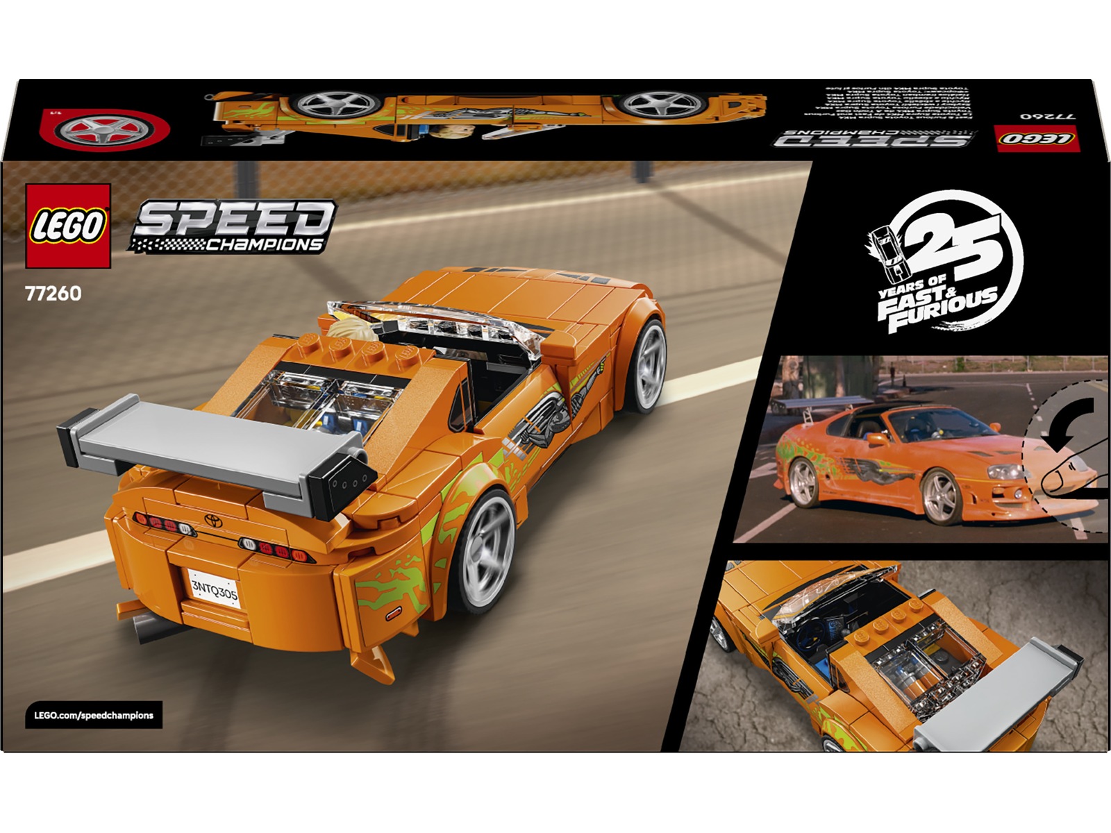 LEGO Speed Champions The Fast and The Furious Toyota Supra MK4 77260  LEGO