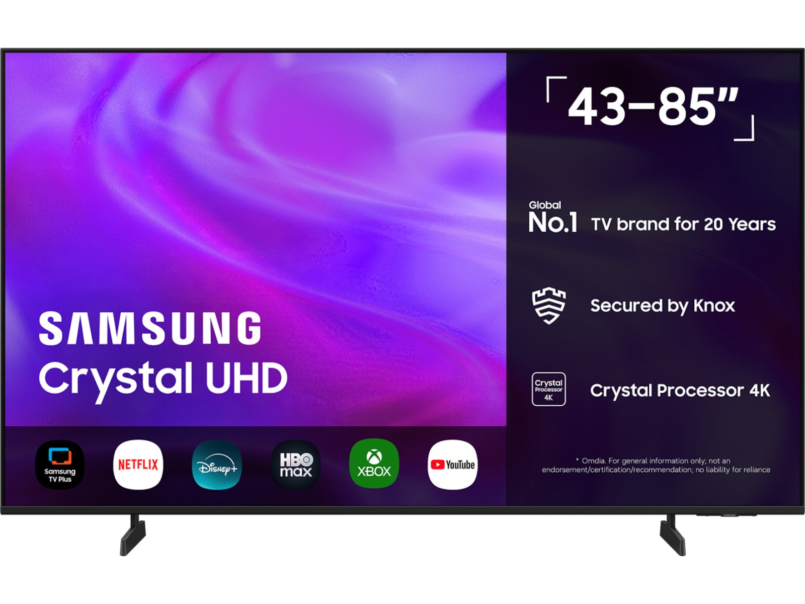 Samsung Crystal UHD 4K Smart TV U7005H 20 - 49 tommer TV