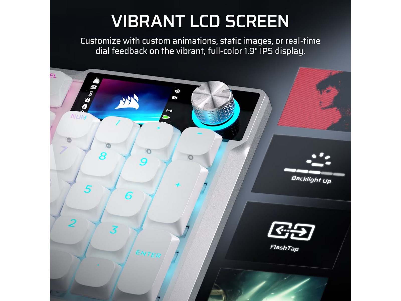 Corsair Vanguard Air 99 Trådløst Gamingtastatur (hvid) Gamingkeyboard