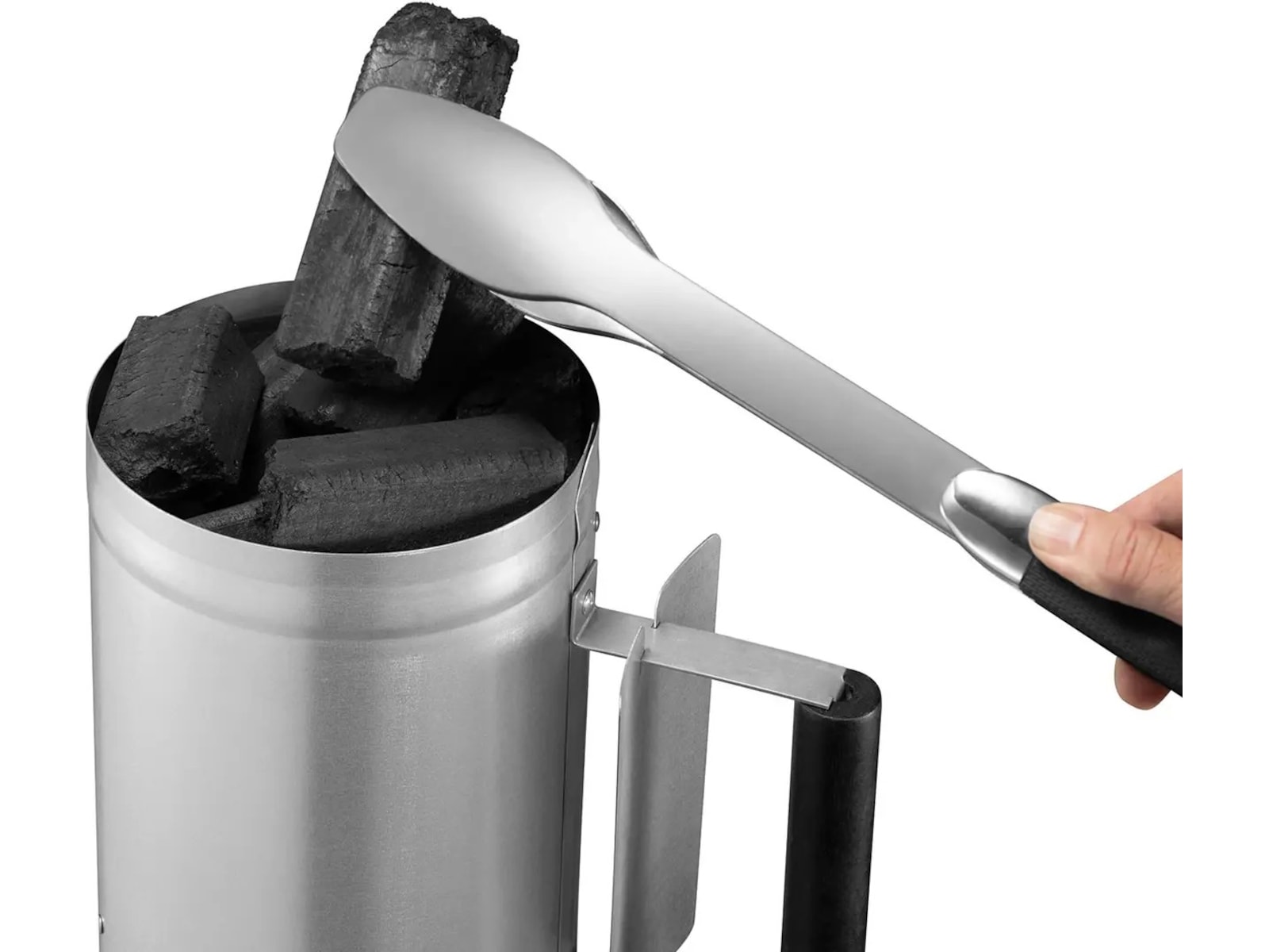 AABQ Charcoal Starter Galvaniseret kultænder Grillværktøj og tilbehør kit