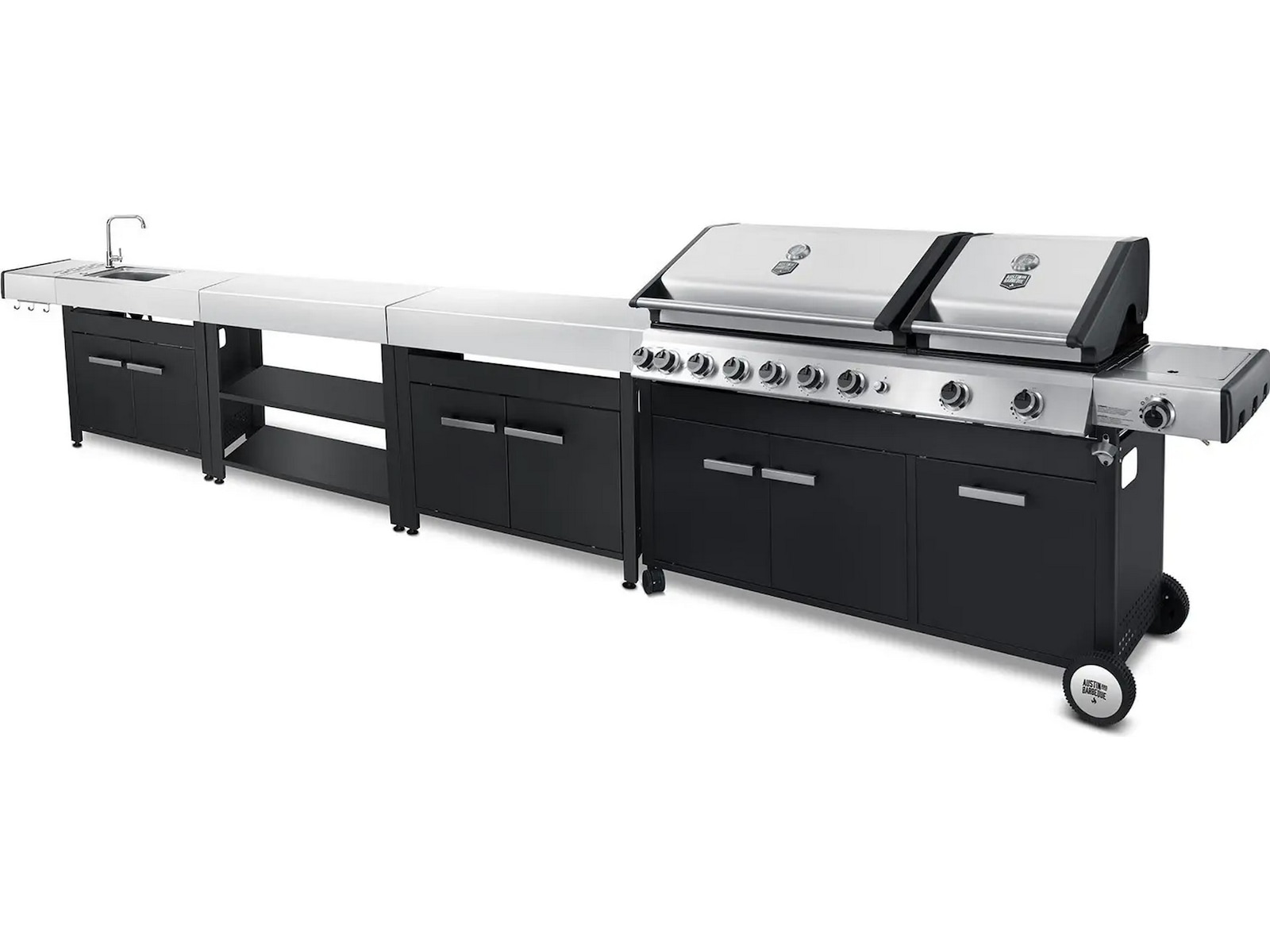 Austin and Barbeque Gasgrill 8+2 brændere Udendørsgrill