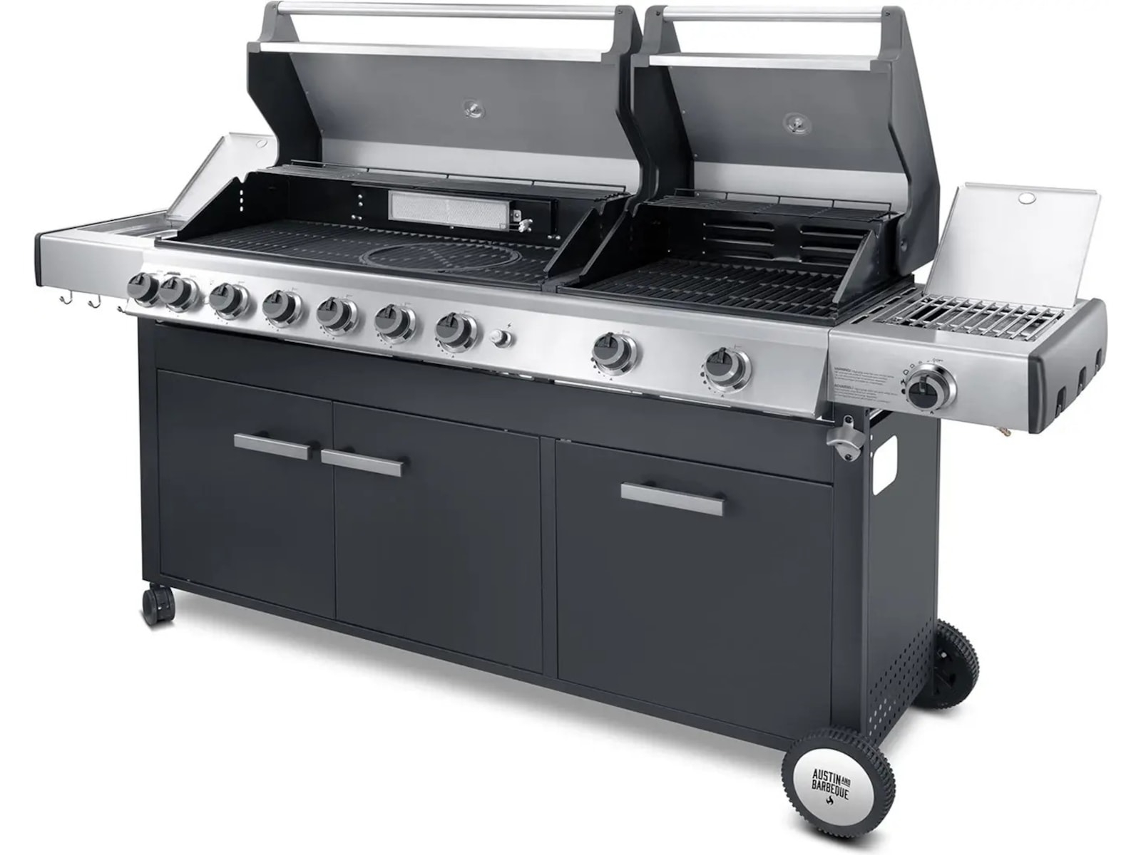 Austin and Barbeque Gasgrill 8+2 brændere Udendørsgrill