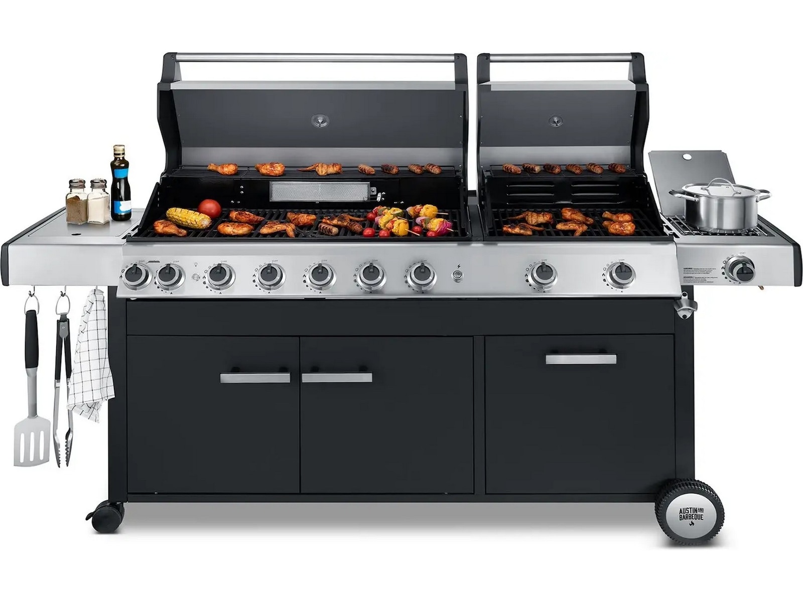 Austin and Barbeque Gasgrill 8+2 brændere Udendørsgrill