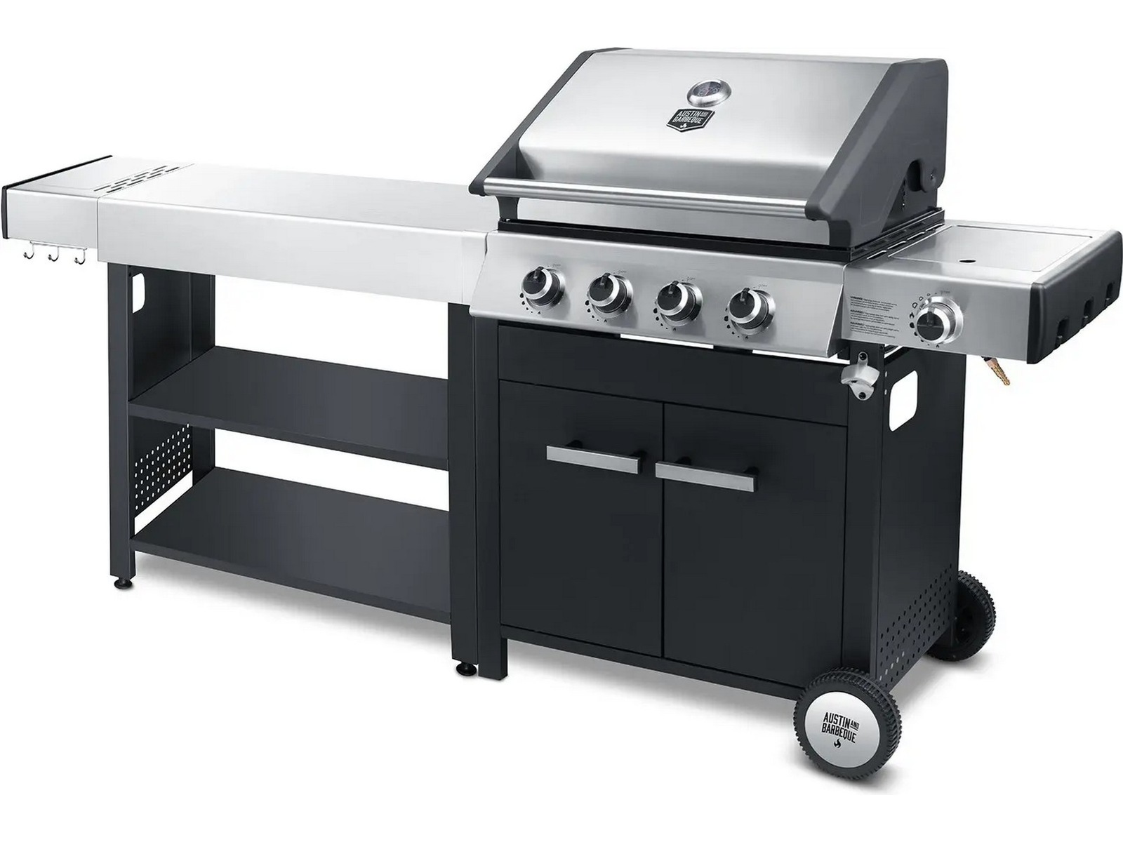 Austin and Barbeque Sidebord til udekøkken Udendørsgrill – vogne
