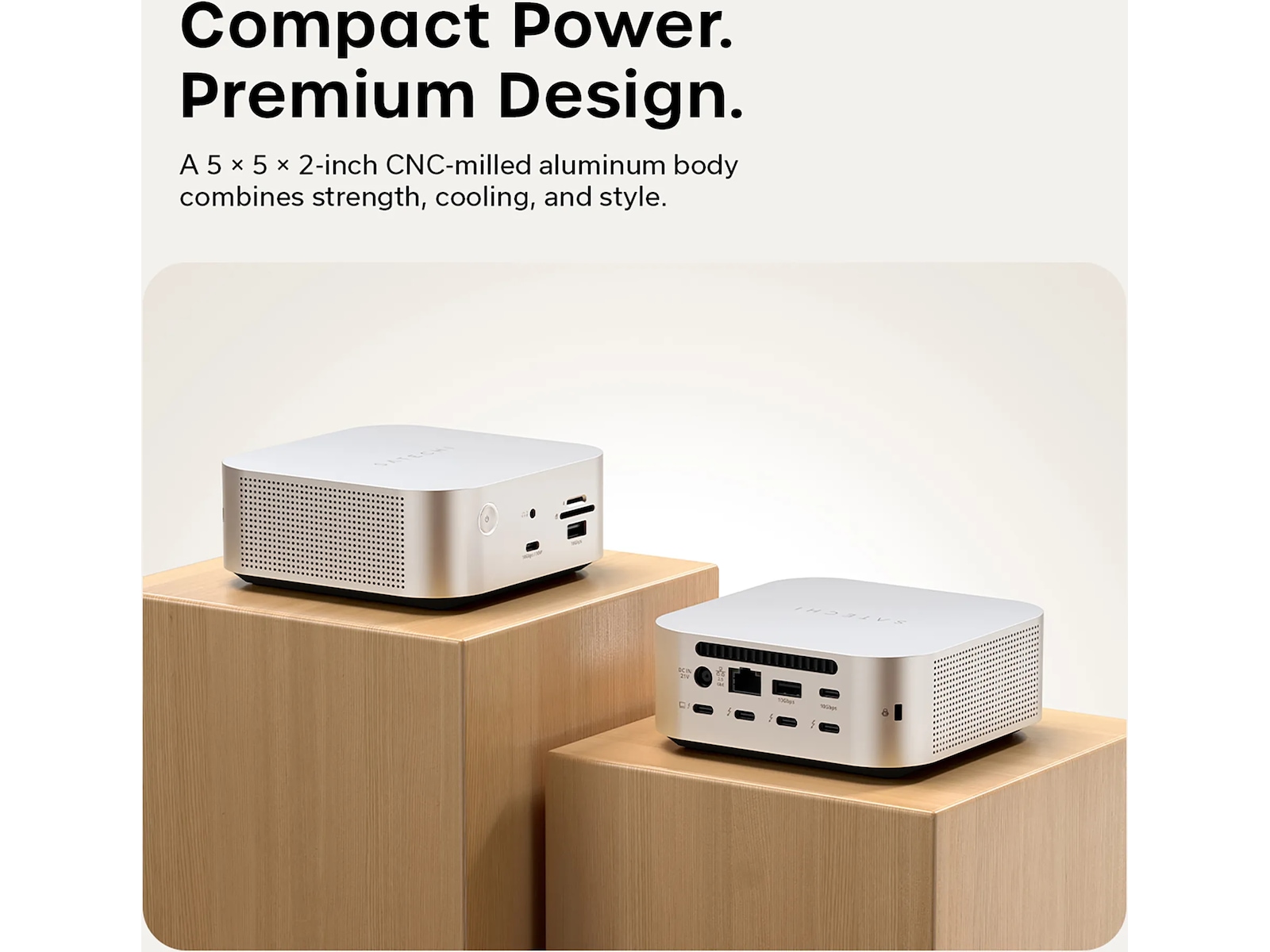 Satechi Thunderbolt 5 CubeDock™ med SSD-kabinet Dockingstation og USB-hub