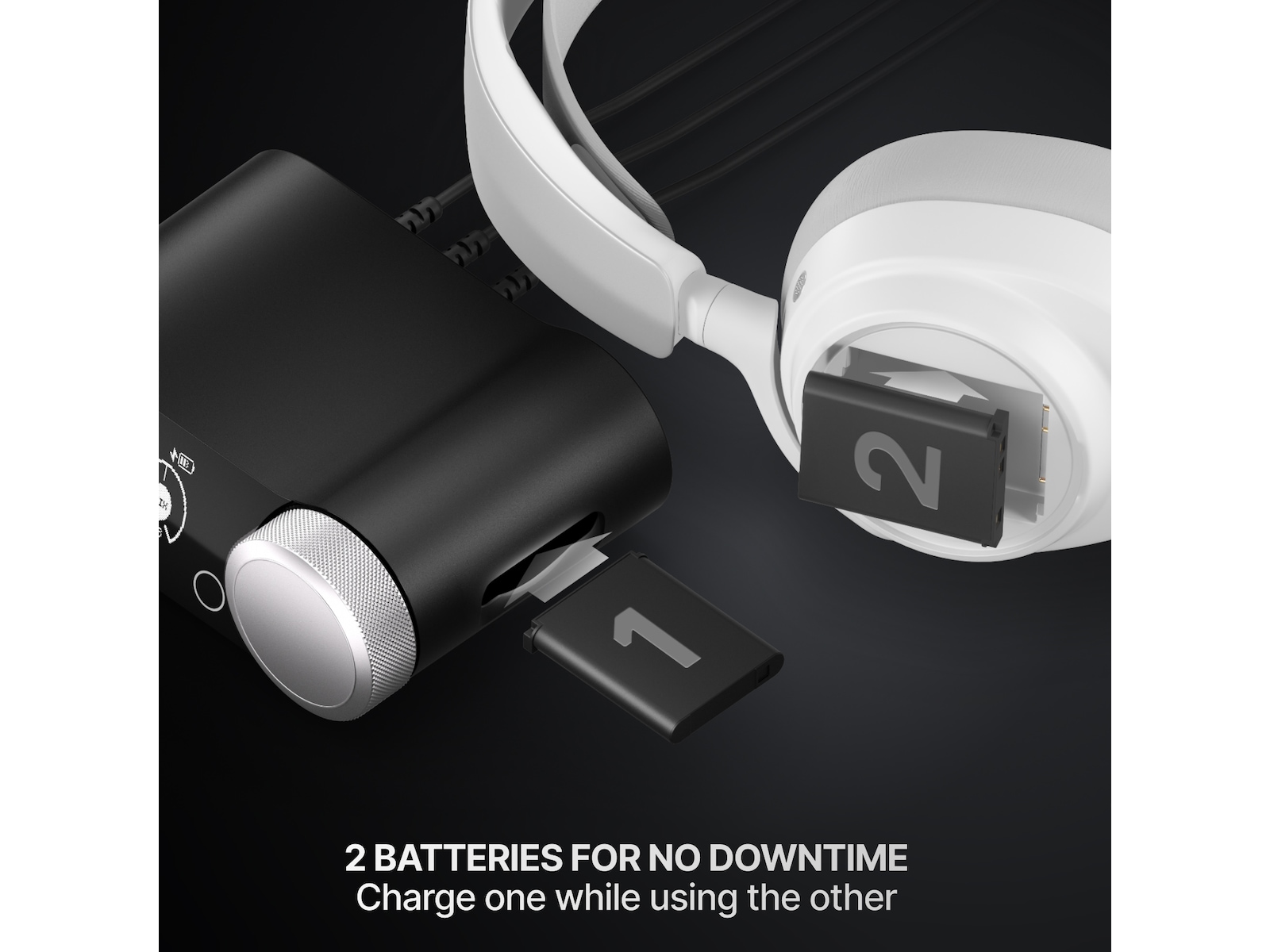 SteelSeries Arctis Nova Pro Omni trådløst gaming-headset (hvidt) Gamingheadset