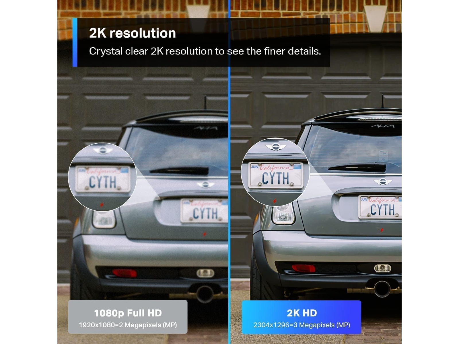 TP-Link Tapo C310 WiFi udendørs overvågningskamera (hvid) - 2pk Overvågningskameraer