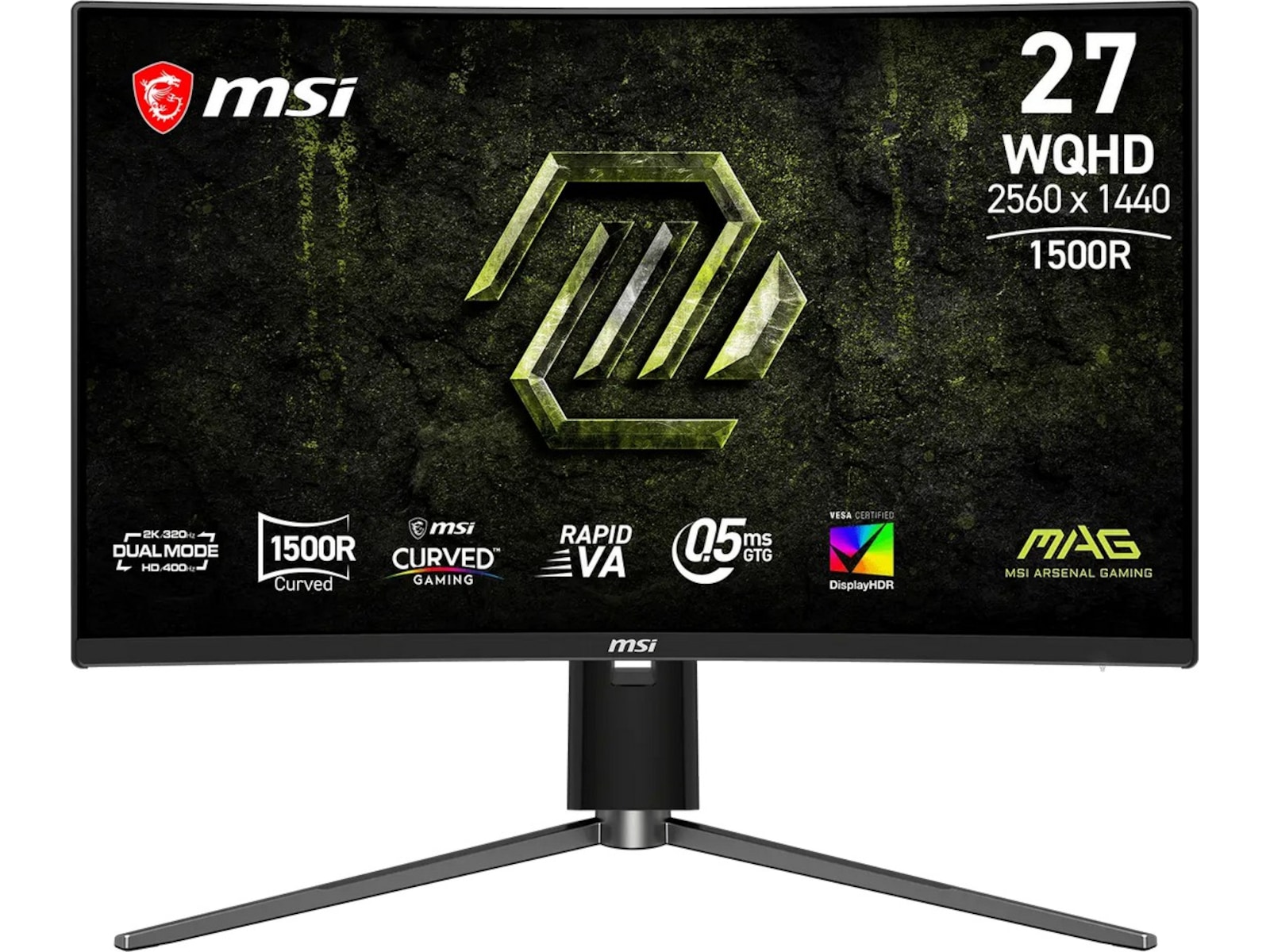 MSI 27" curved gamingskærm MAG 274CQPDF X32 Gamingskærme