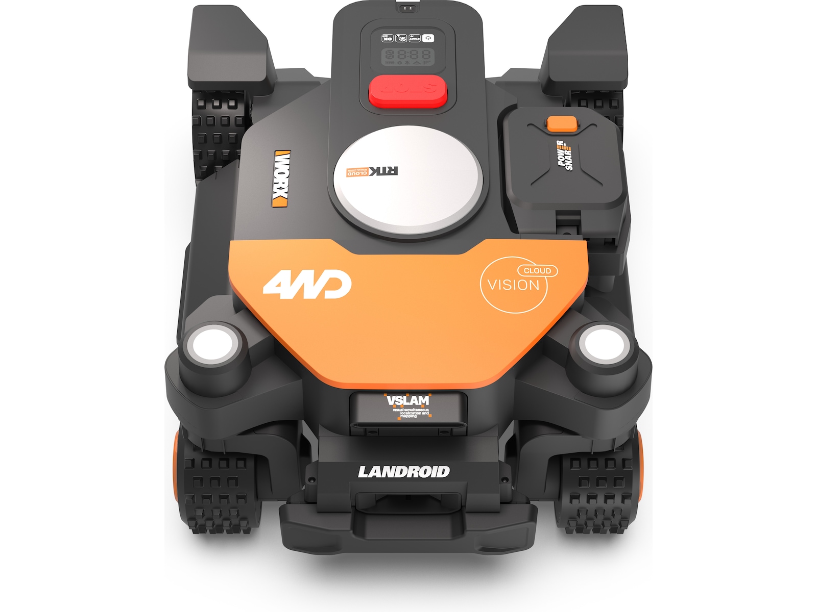 WORX WR342E Landroid Vision Cloud AWD + garasje Robotplæneklippere