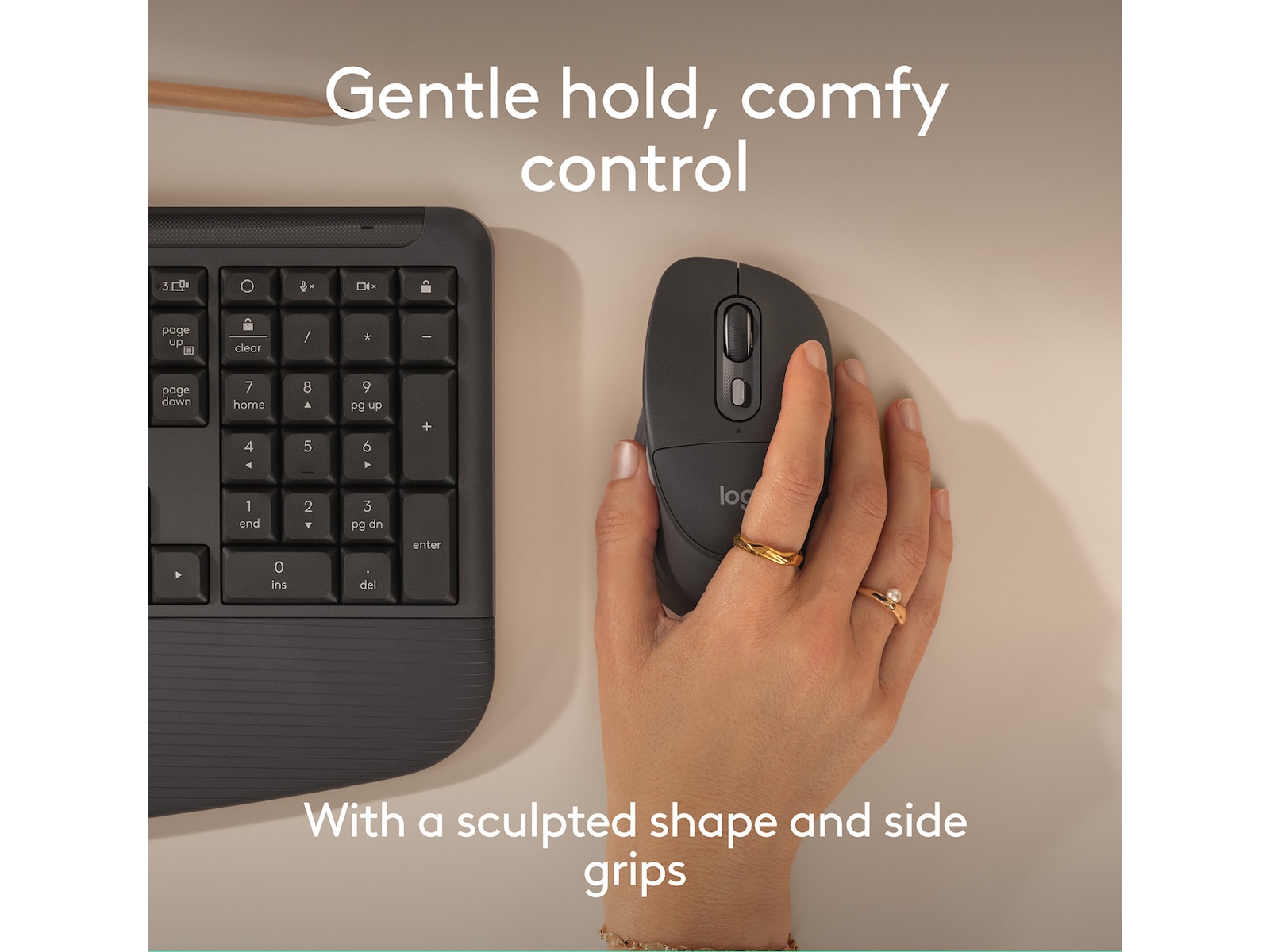 Logitech Signature Comfort M850 L trådløs mus (graphite) Mus