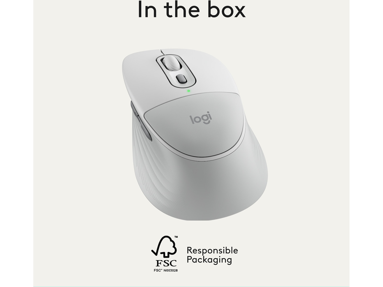Logitech Signature Comfort M850 L trådløs mus (hvid) Mus