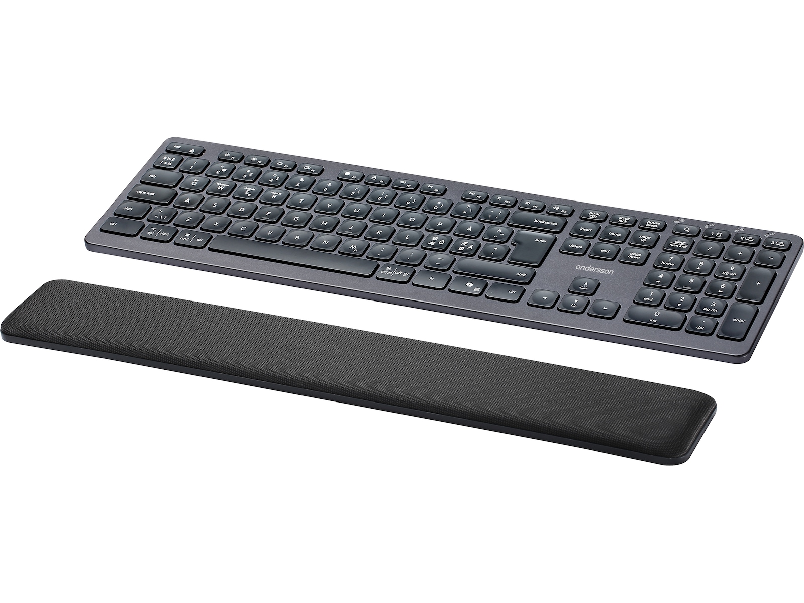 Andersson WSK-4000 trådløst tastatur med aluminium Keyboards