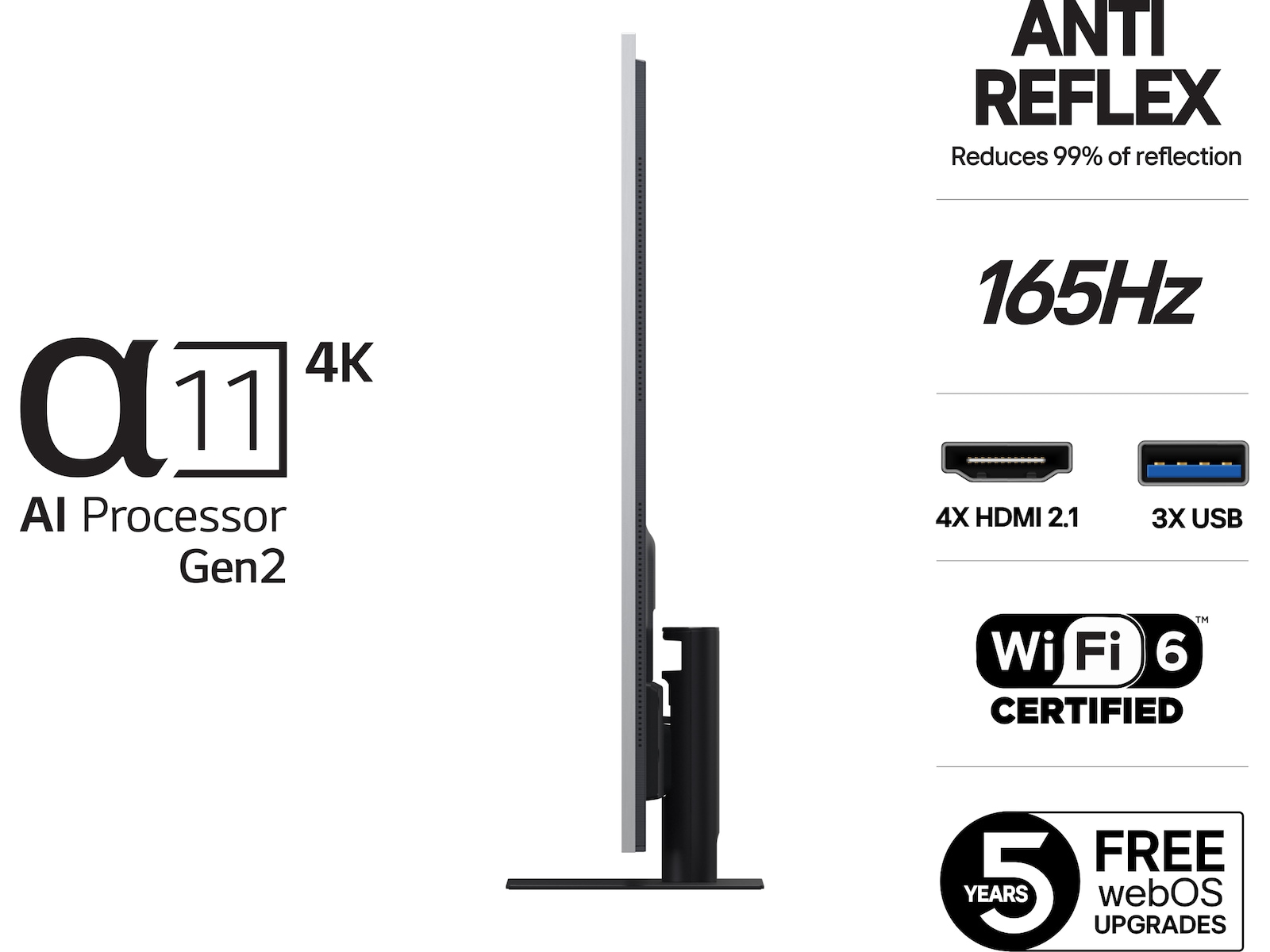 LG 55" G5 AI 4K OLED Smart TV (2025) + soundbar 50 - 59 tommer TV
