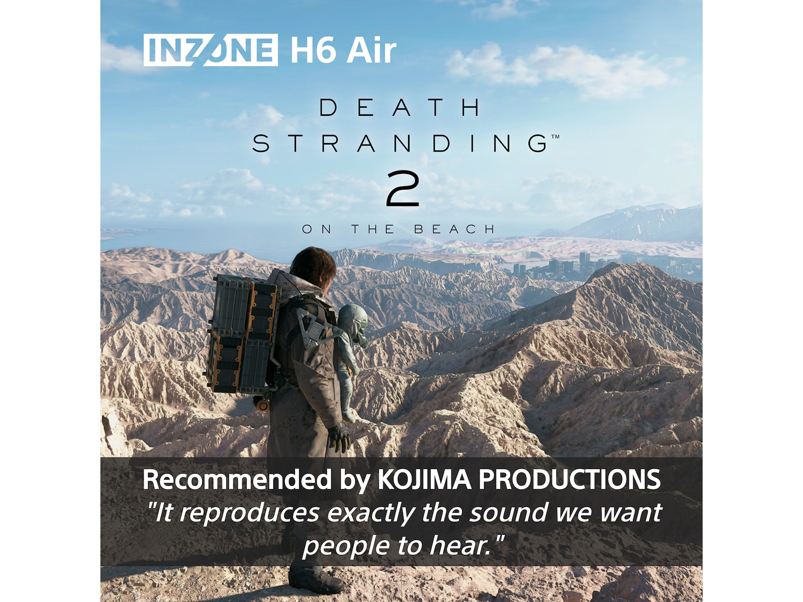 Sony INZONE H6 Air gaming-headset med åben bagside (sort) Gamingheadset